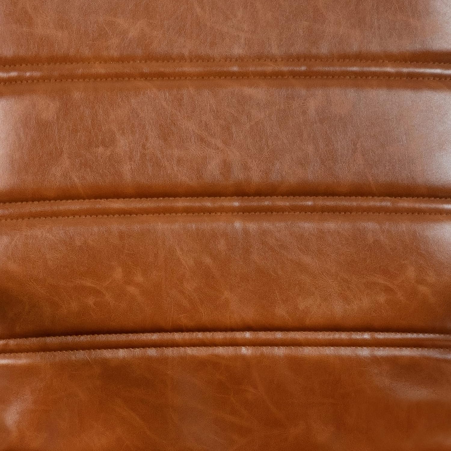 Flash Furniture Whitney Mid-Back Swivel Leather Desk Chair with Padded Seat and Armrests, Adjustable Height Padded Leather Office Chair, Brown/Black image 17