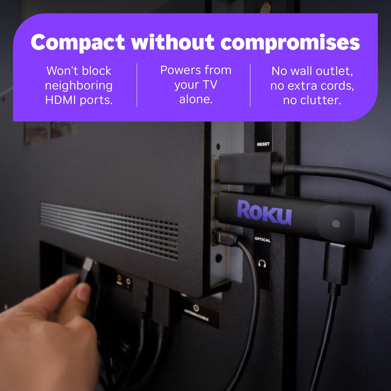 Roku Streaming Stick HD 2025 — HD Streaming Device for TV with Roku Voice Remote, Free & Live TV image 4