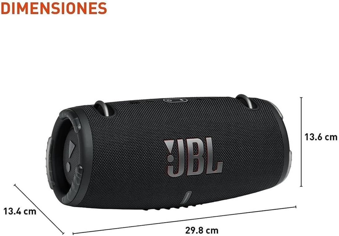 JBL Xtreme 3 - Portable Bluetooth Speaker, Powerful Sound and Deep Bass, IP67 Waterproof, 15 Hours of Playtime, Powerbank, PartyBoost for Multi-speaker Pairing (Black) image 3