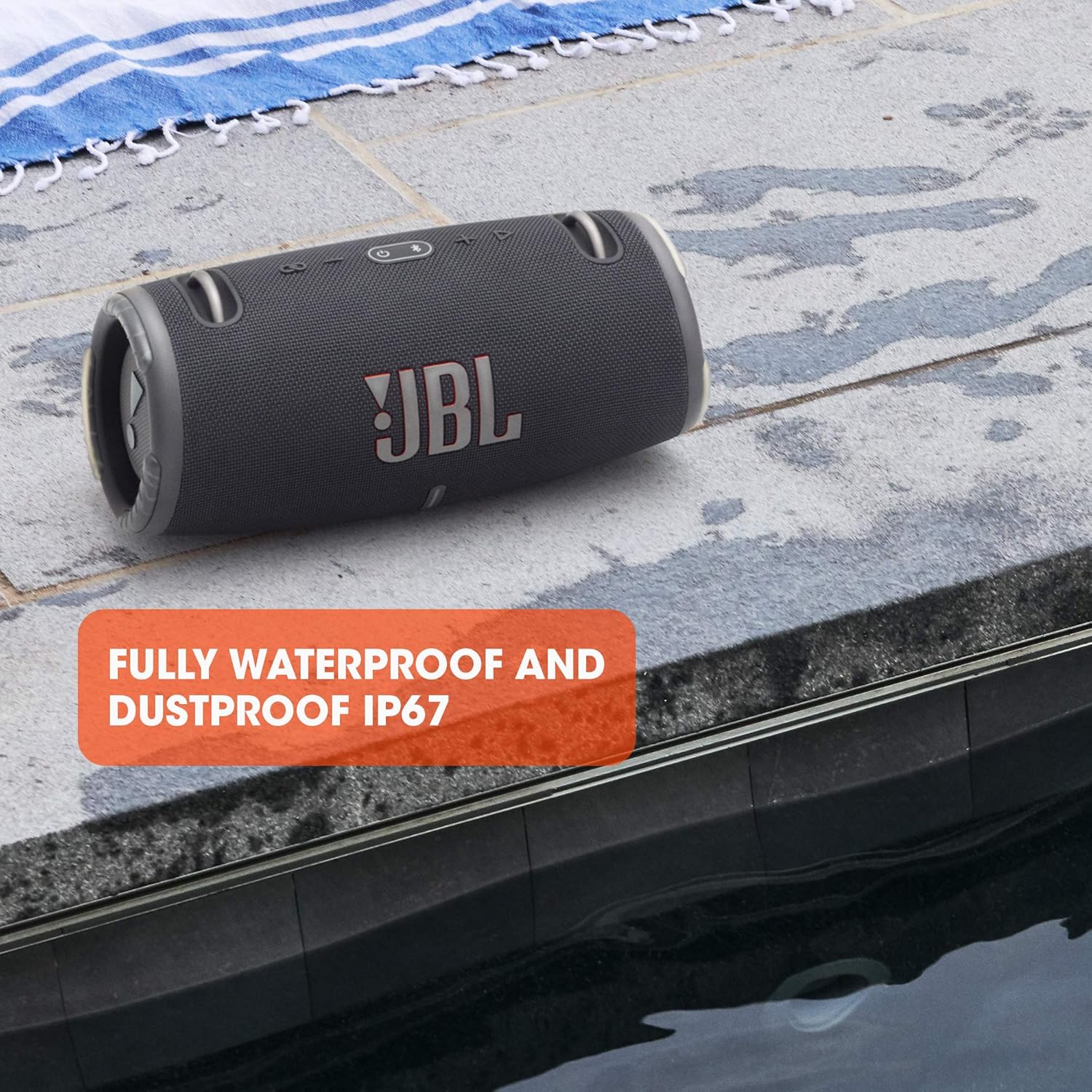JBL Xtreme 3 - Portable Bluetooth Speaker, Powerful Sound and Deep Bass, IP67 Waterproof, 15 Hours of Playtime, Powerbank, PartyBoost for Multi-speaker Pairing (Black) image 6