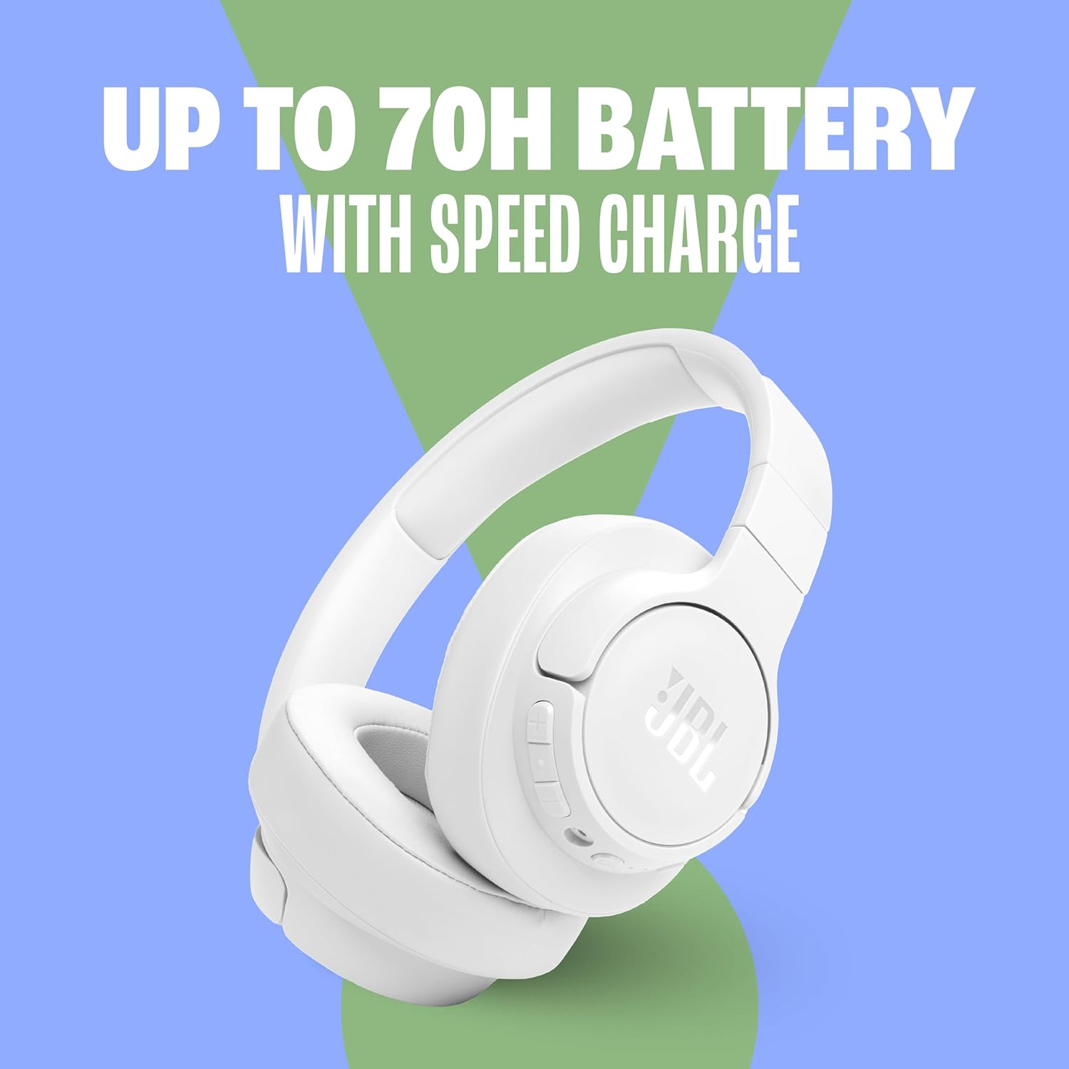 JBL Tune 770NC - Adaptive Noise Cancelling with Smart Ambient Wireless Over-Ear Headphones, Bluetooth 5.3, Up to 70H Battery Life with Speed Charge, Lightweight, Comfortable & Foldable Design (Black) image 4
