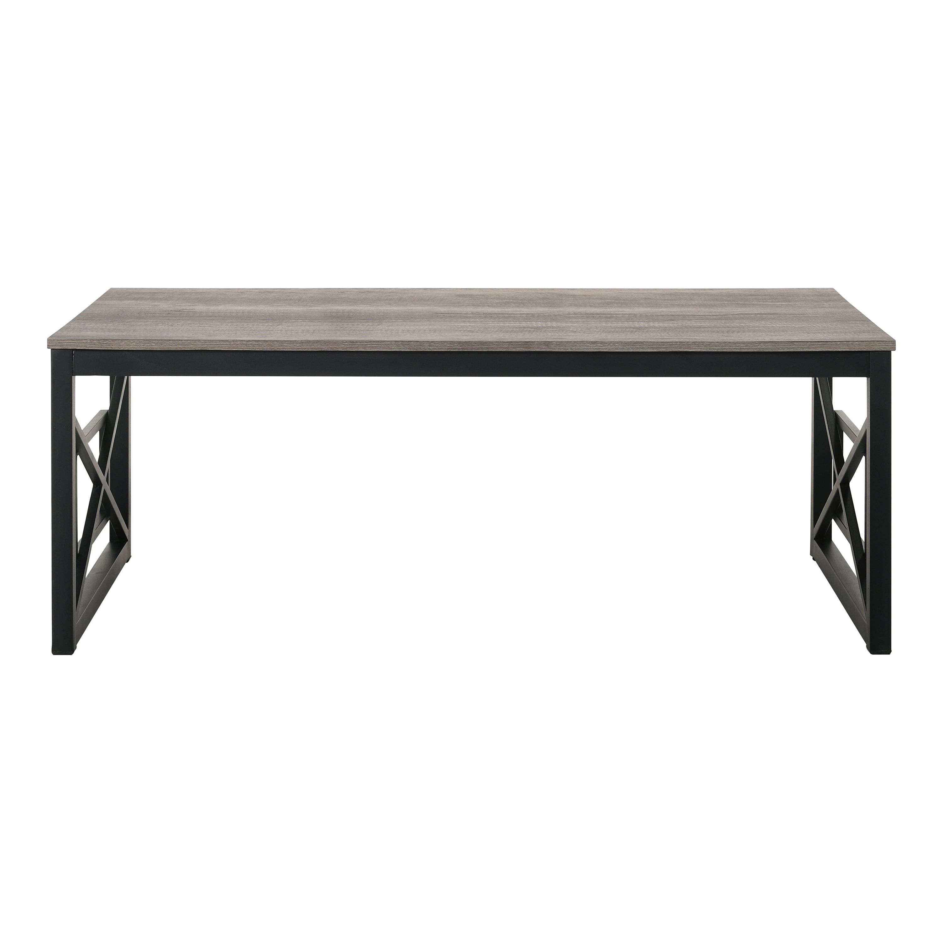 Furniture of America Dexter Wood Top and Metal Gray 2-Piece Coffee Table Set image 4