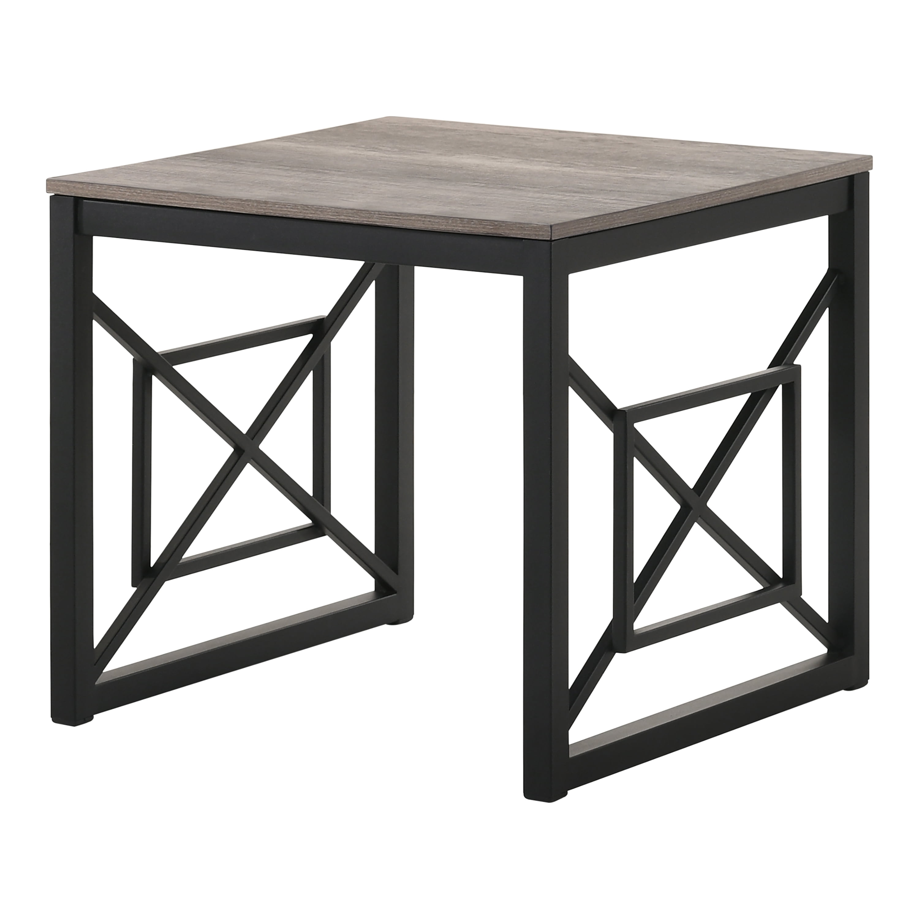 Furniture of America Dexter Wood Top and Metal Gray 2-Piece Coffee Table Set image 6