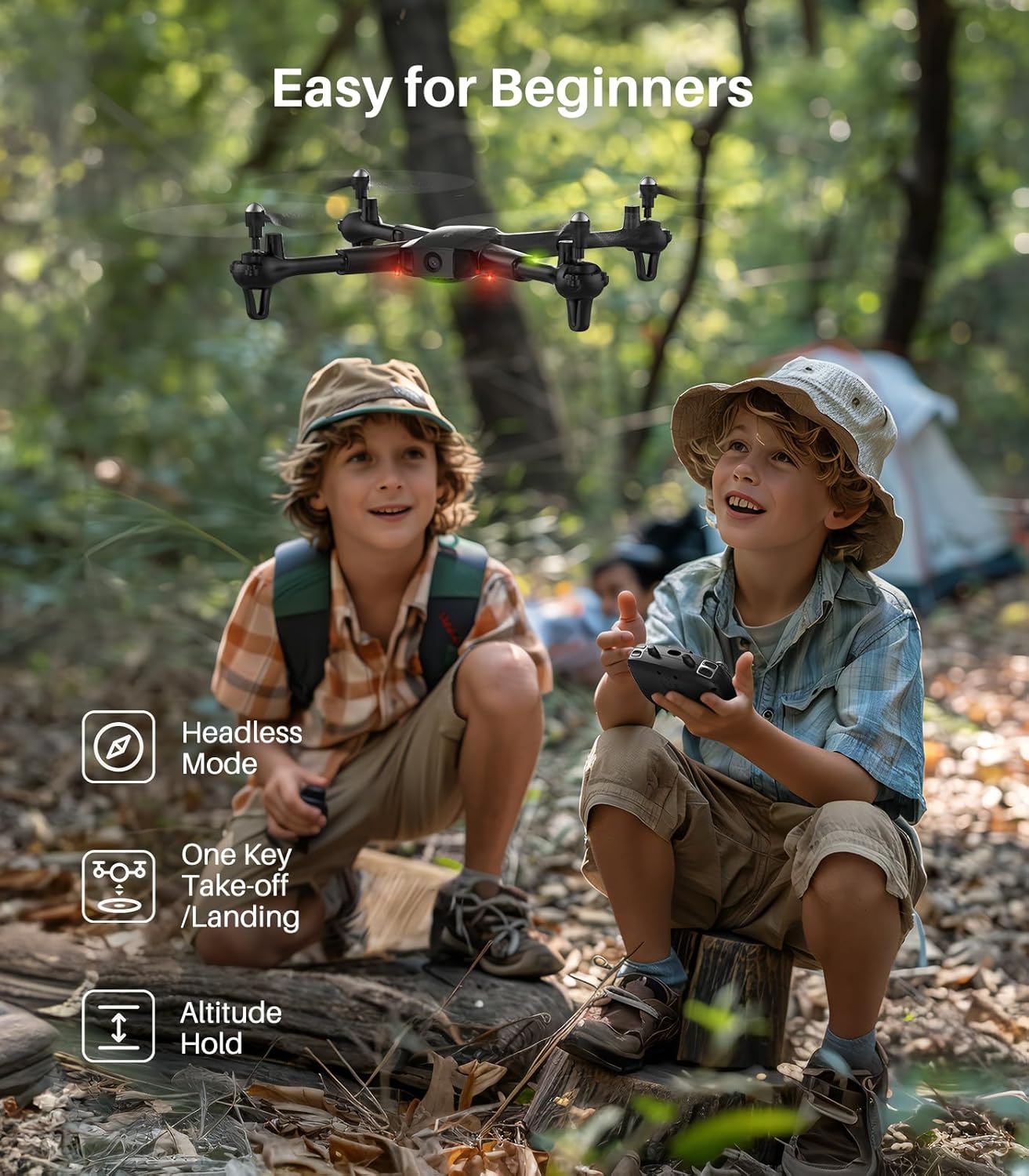 SYMA Drone with Camera 1080P HD FPV Cameras Remote Control Toys RC Quadcopter Helicopter Gifts for Boys Girls Adults Beginners with Altitude Hold, Headless Mode, One Key Start, 3D Flips 2 Batteries image 2