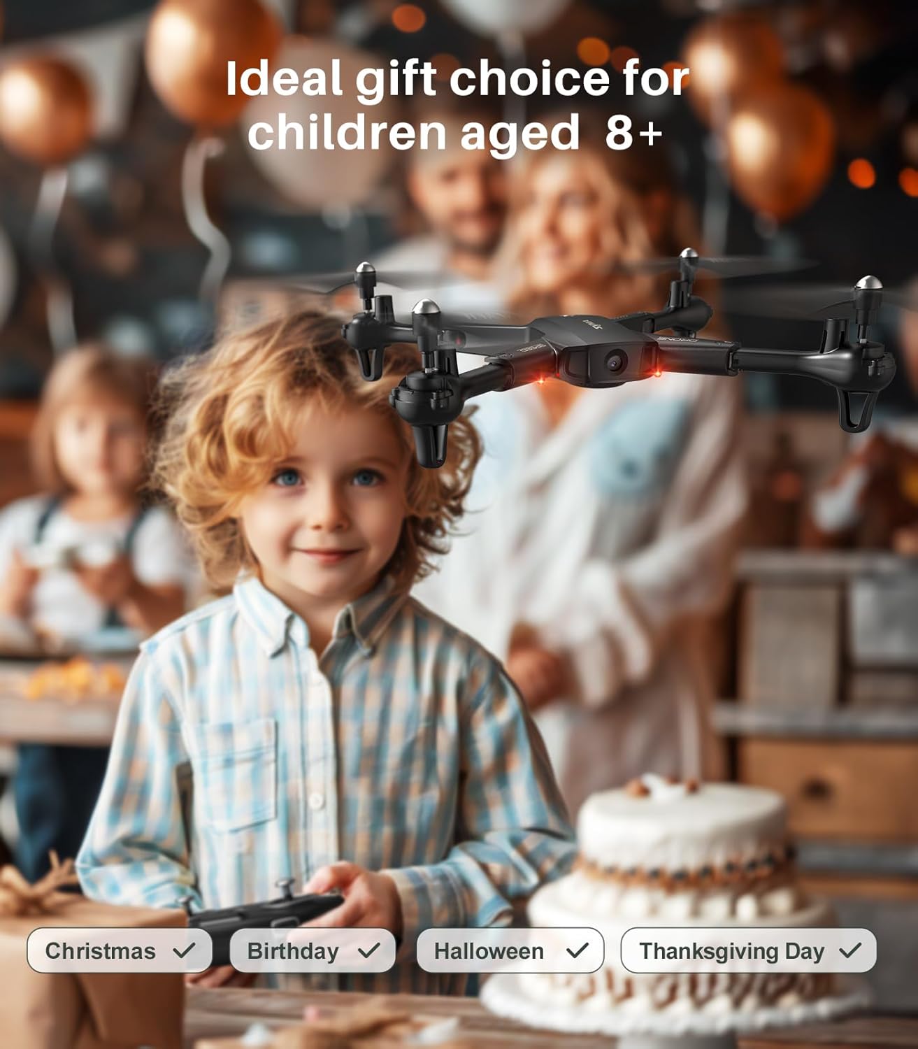 SYMA Drone with Camera 1080P HD FPV Cameras Remote Control Toys RC Quadcopter Helicopter Gifts for Boys Girls Adults Beginners with Altitude Hold, Headless Mode, One Key Start, 3D Flips 2 Batteries image 3