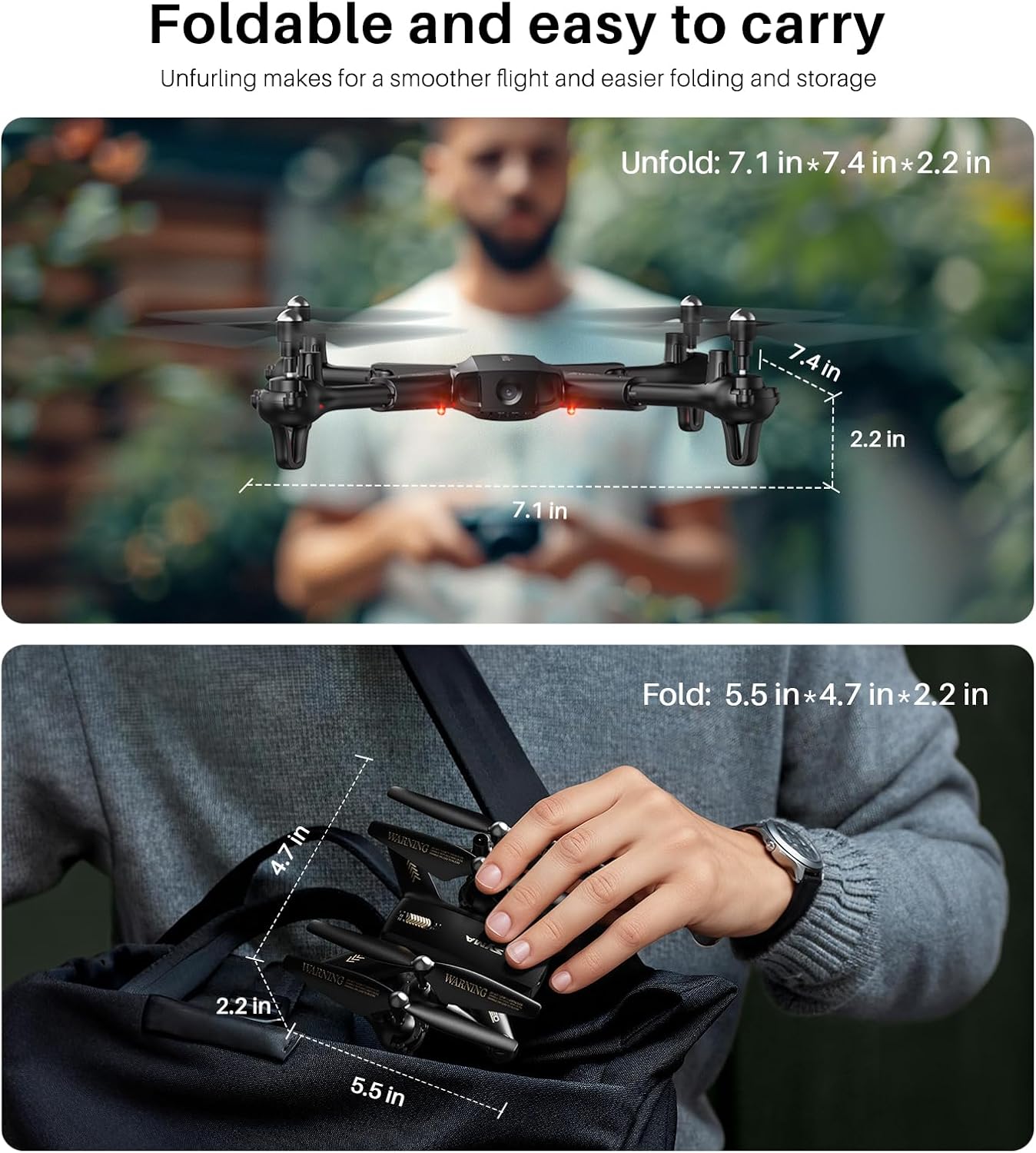 SYMA Drone with Camera 1080P HD FPV Cameras Remote Control Toys RC Quadcopter Helicopter Gifts for Boys Girls Adults Beginners with Altitude Hold, Headless Mode, One Key Start, 3D Flips 2 Batteries image 7