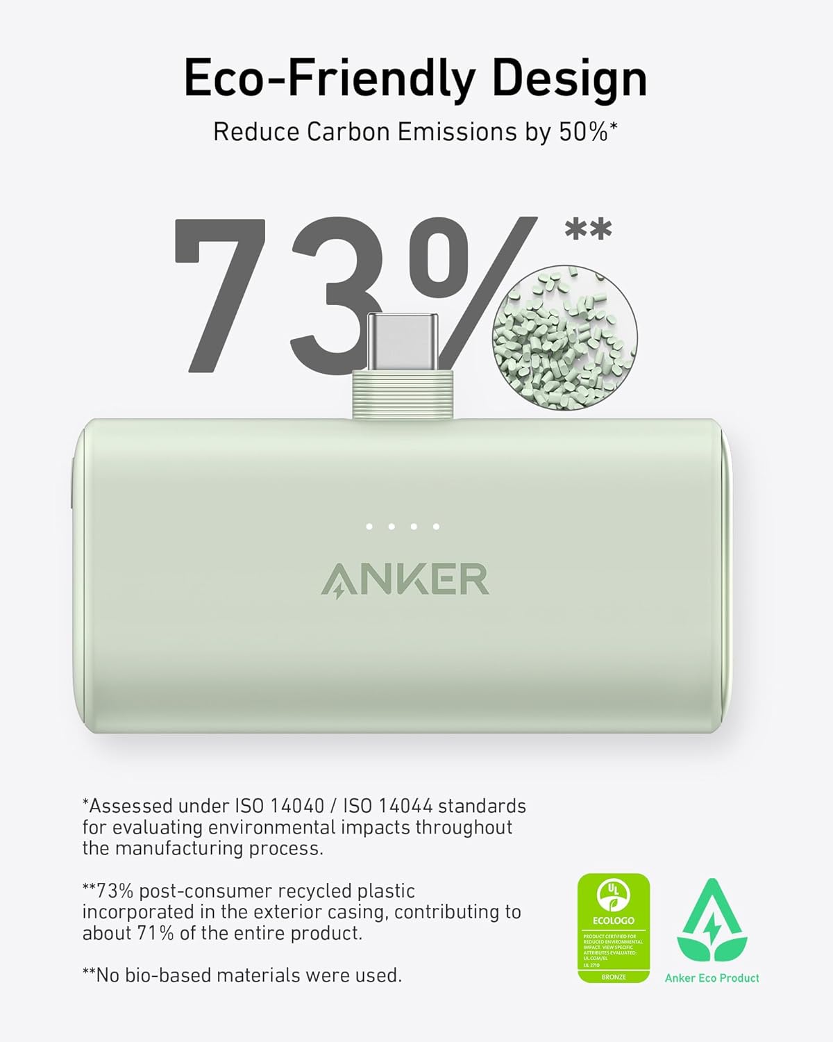 Anker Nano Power Bank with Built-in USB-C Connector, 5,000mAh Portable Charger 22.5W, for iPhone 16/15 Series, Samsung, iPad Pro/Air, and More image 7