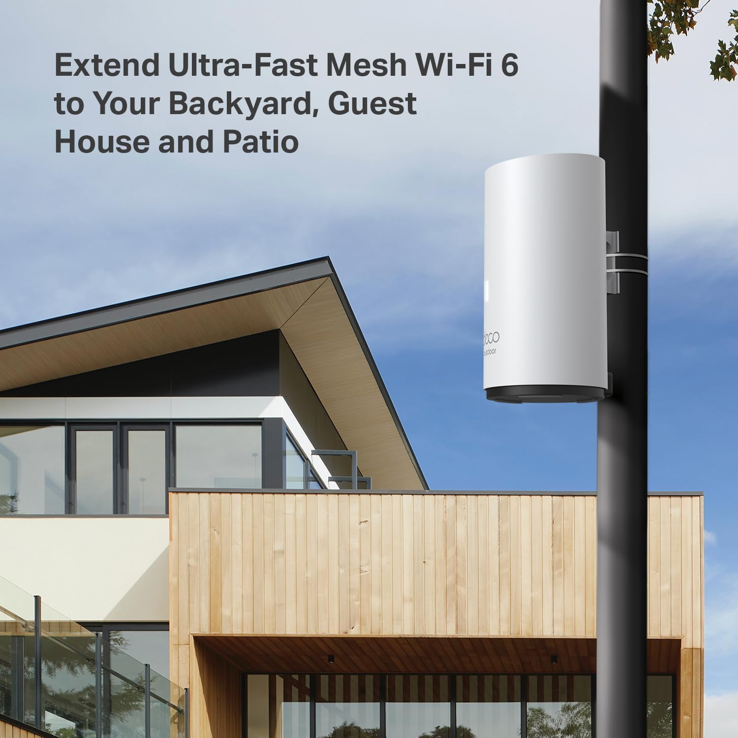 TP-Link Deco Outdoor Mesh WiFi (Deco X50-Outdoor), AX3000 Dual Band WiFi 6 Mesh, 2 Gigabit PoE Ports, 802.3at PoE+,Weatherproof, Works with All Deco Mesh WiFi, 1-Pack image 9