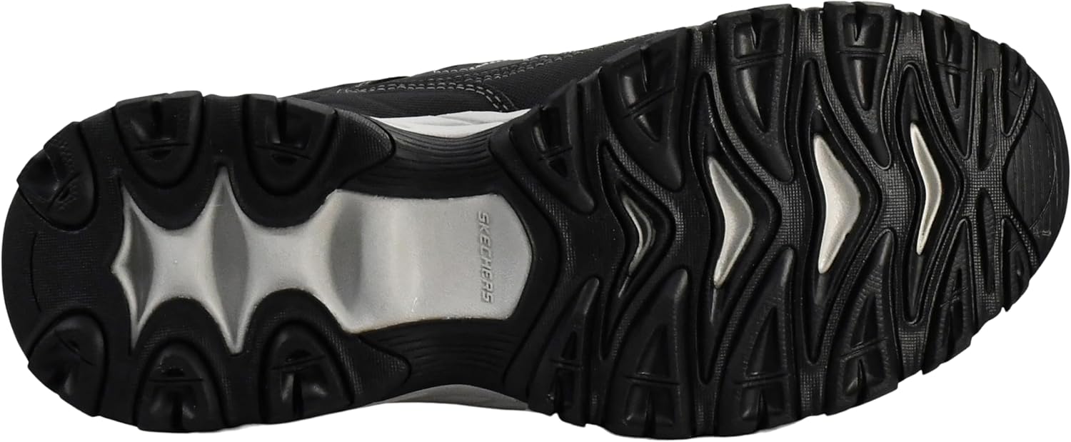 Skechers Men's Afterburn M. Fit Fashion Sneakers – Leather Upper, Memory Foam Insole, Rubber Outsole image 4