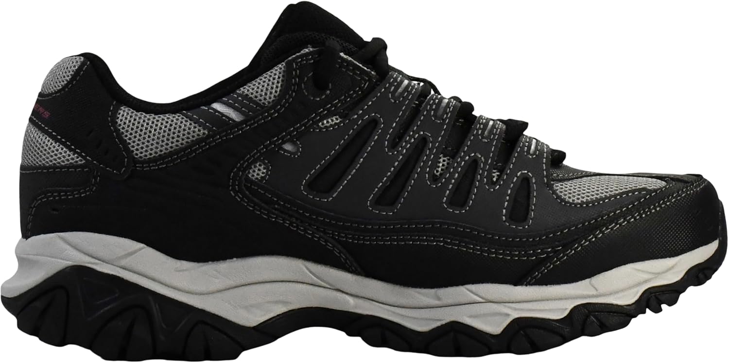 Skechers Men's Afterburn M. Fit Fashion Sneakers – Leather Upper, Memory Foam Insole, Rubber Outsole image 6