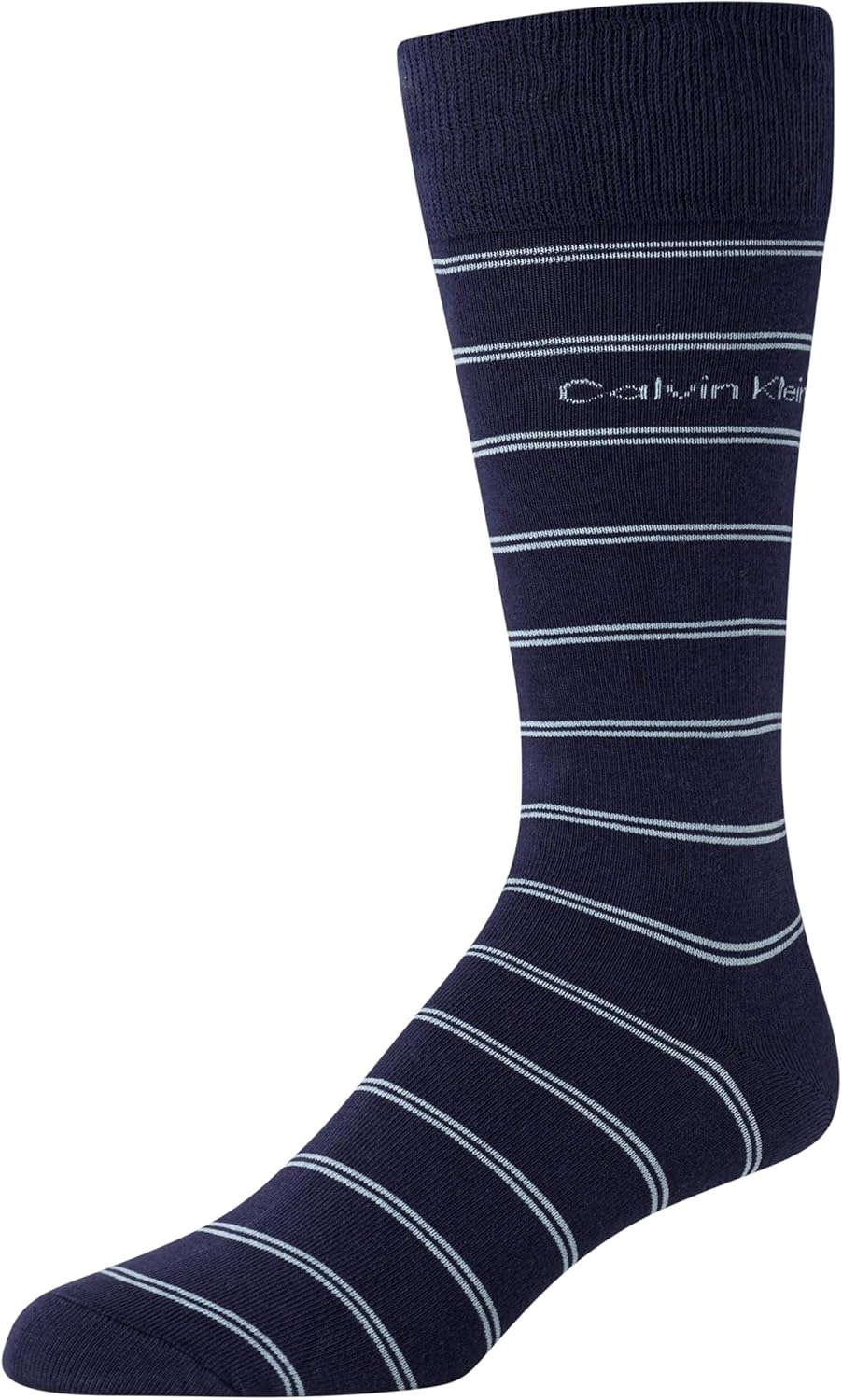 Calvin Klein Men's Dress Socks - 4 Pack Soft Cotton Blend, Striped Crew Socks - Casual Long Work Socks for Men (Sizes: 7-12) image 6