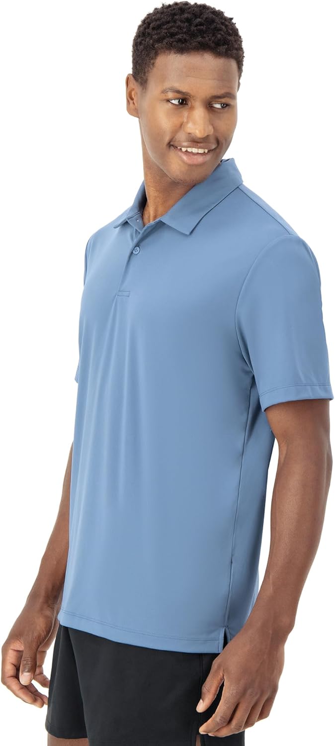 Hanes Moves Performance, Short Sleeve Polo Shirt for Men, Moisture-Wicking image 3