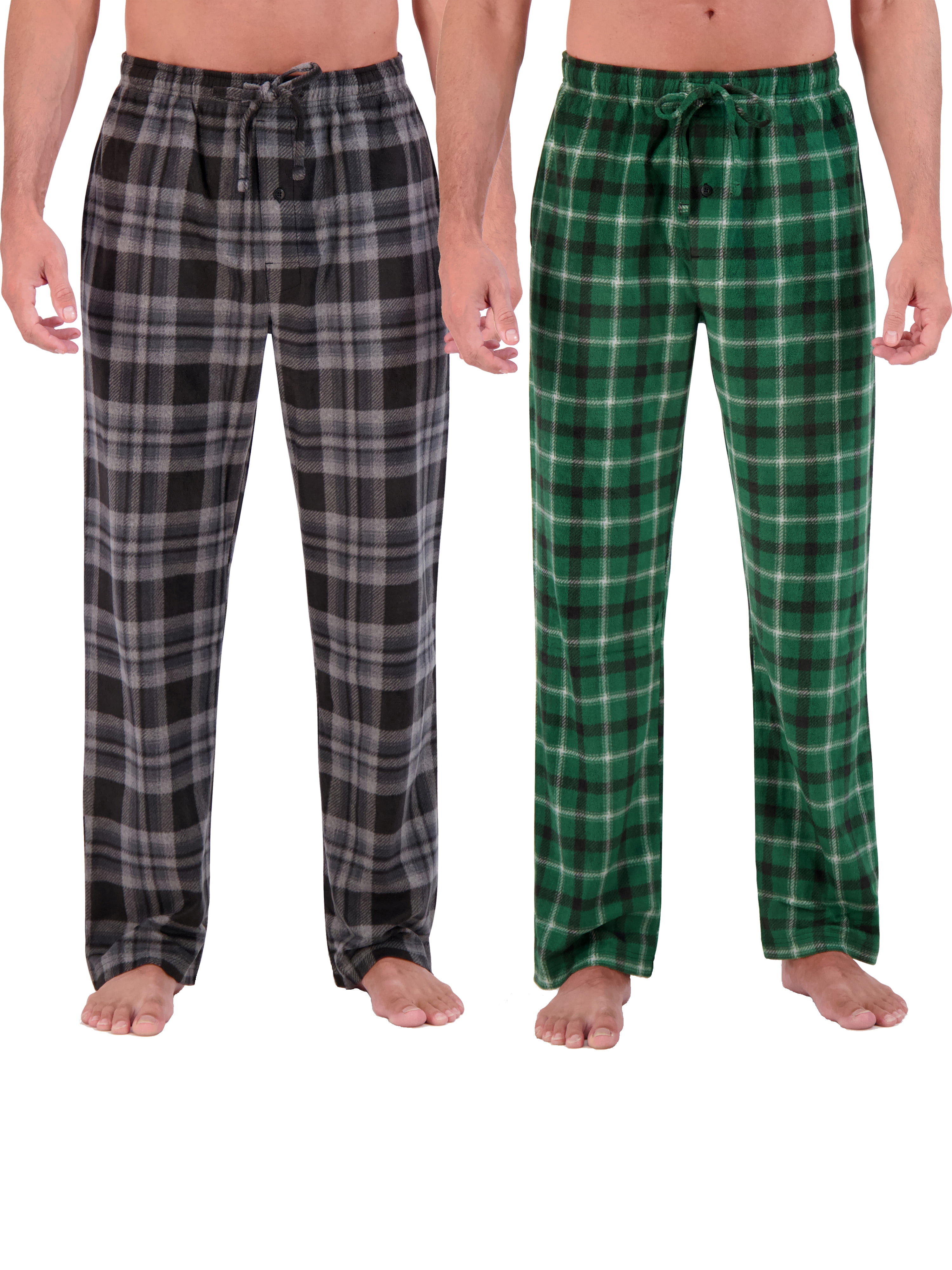 Hanes Men's Cozy Microfleece Pajama Sleep Pants, 2-Pack, Sizes S-2XL image 1