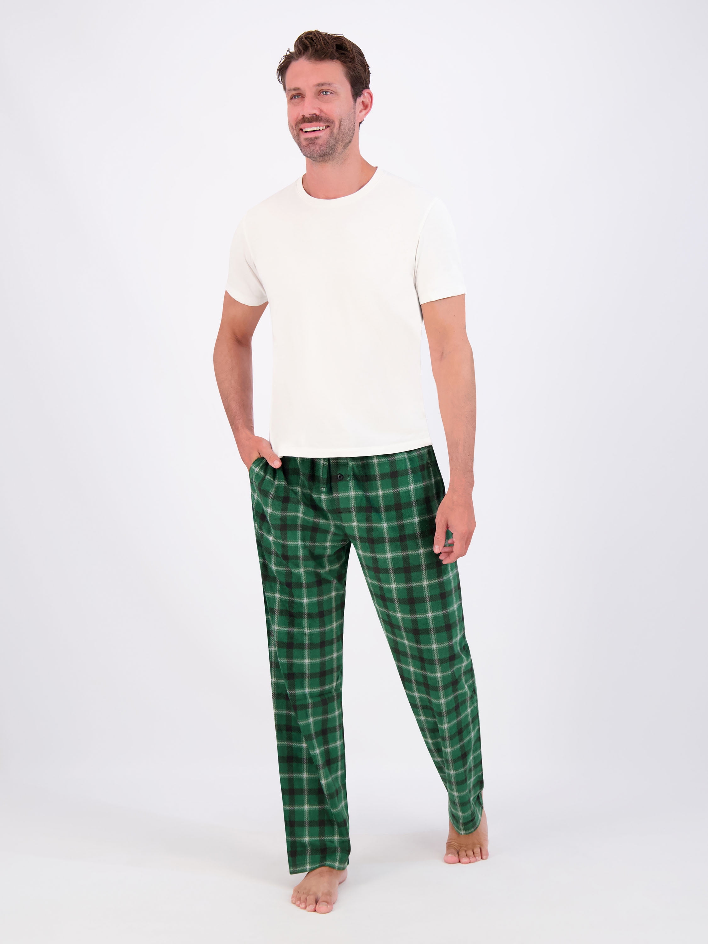 Hanes Men's Cozy Microfleece Pajama Sleep Pants, 2-Pack, Sizes S-2XL image 6