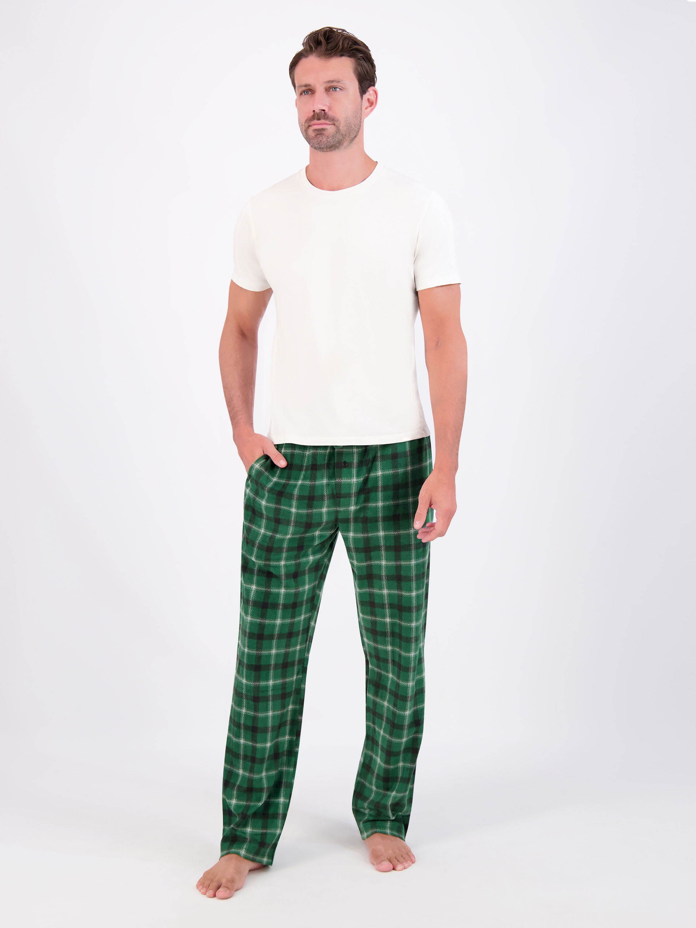 Hanes Men's Cozy Microfleece Pajama Sleep Pants, 2-Pack, Sizes S-2XL image 7