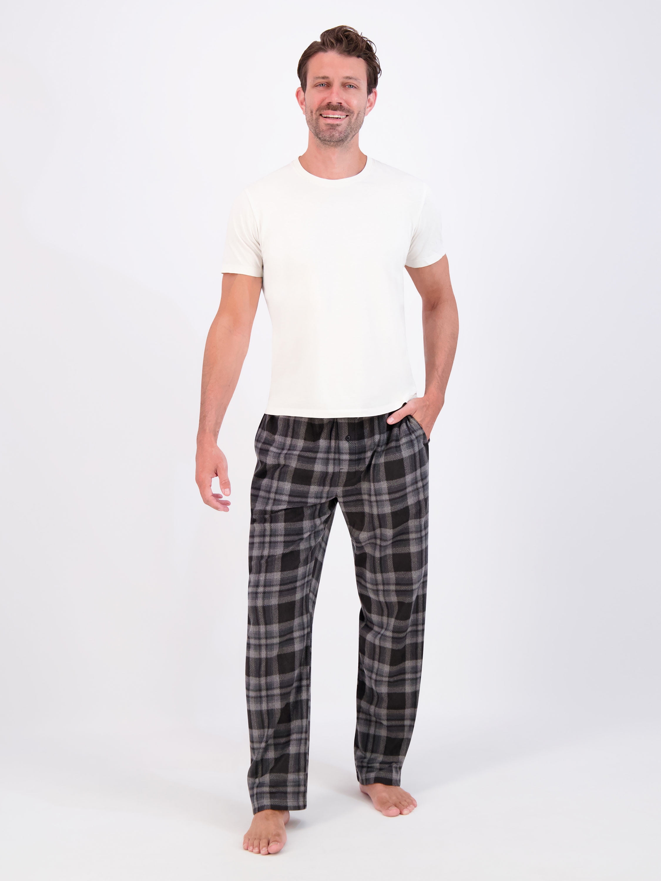 Hanes Men's Cozy Microfleece Pajama Sleep Pants, 2-Pack, Sizes S-2XL image 9