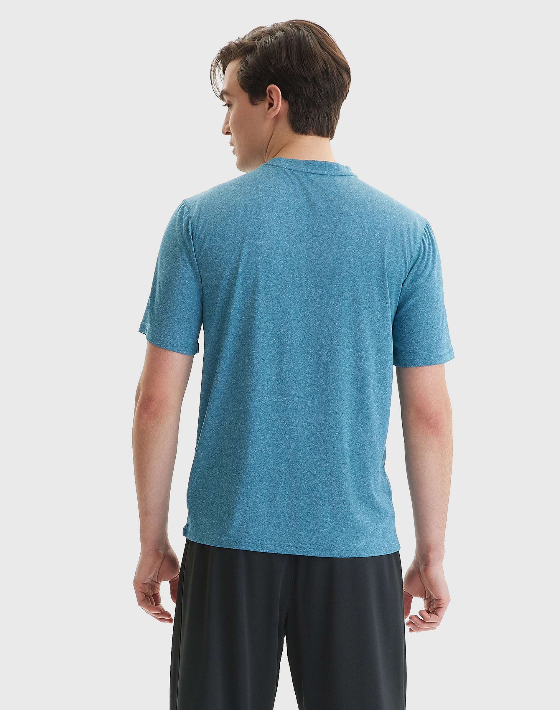 Hanes Sport Men's Performance T-Shirt Blue Oasis Heather L image 3