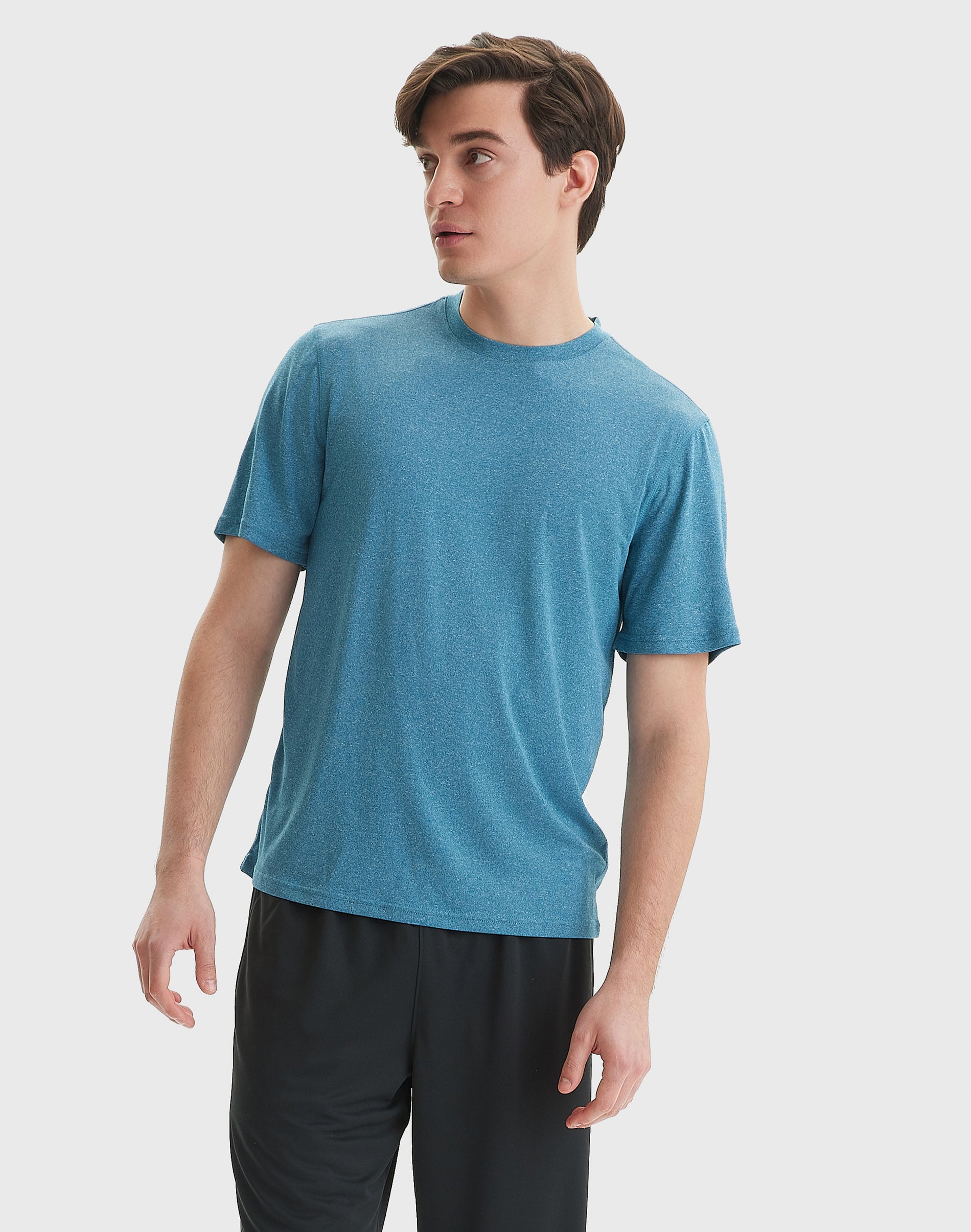 Hanes Sport Men's Performance T-Shirt Blue Oasis Heather L image 5