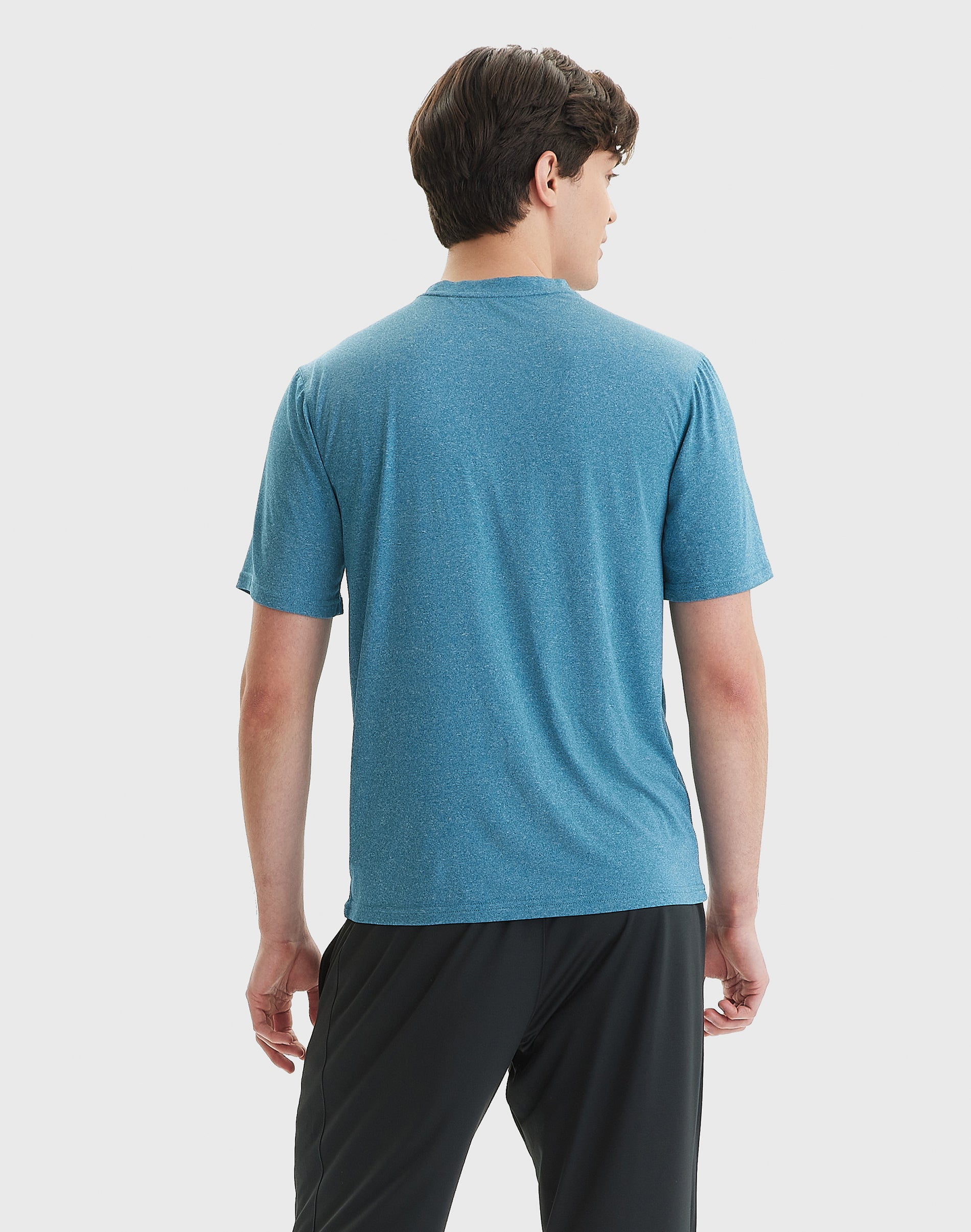 Hanes Sport Men's Performance T-Shirt Blue Oasis Heather L image 6