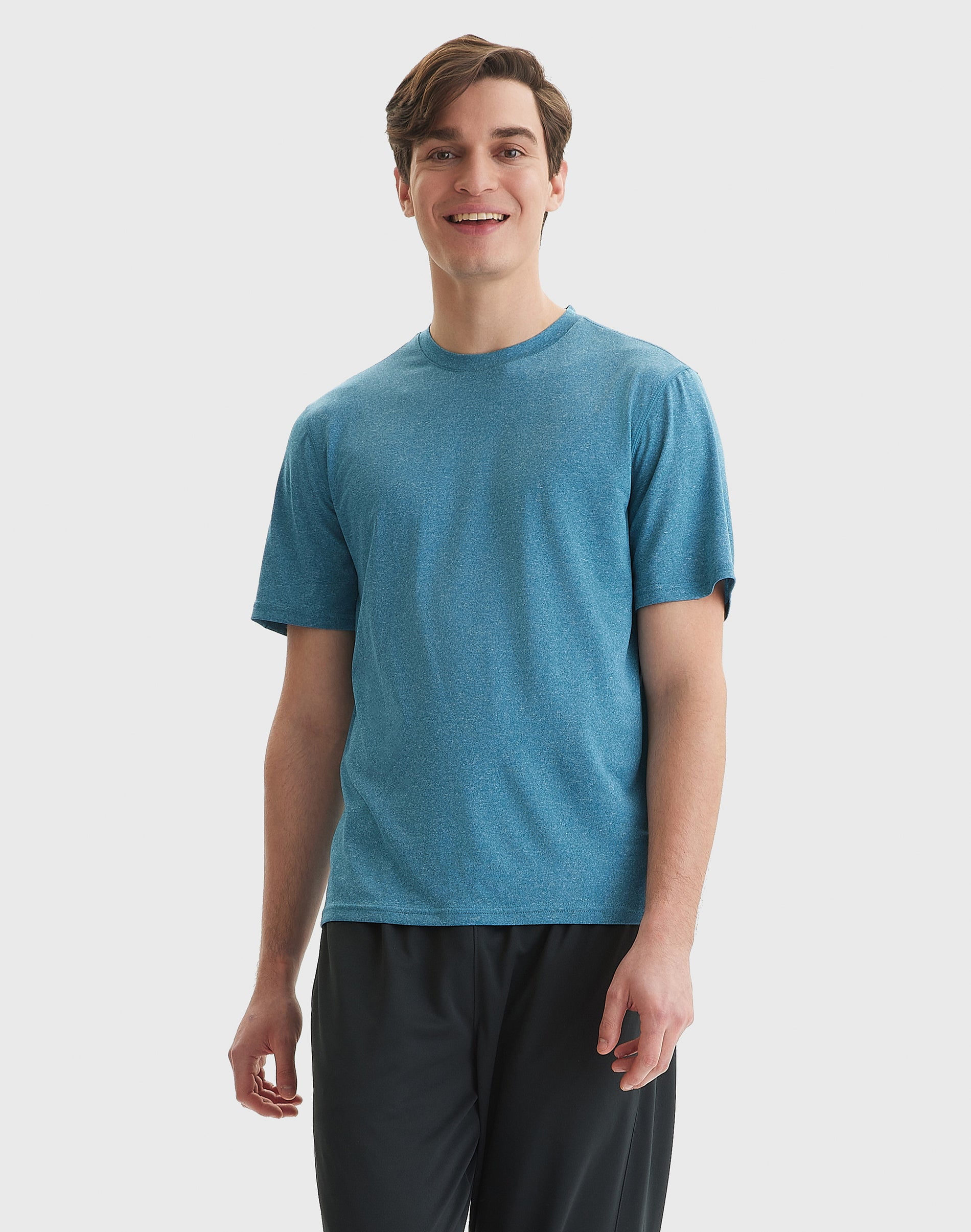 Hanes Sport Men's Performance T-Shirt Blue Oasis Heather L image 7