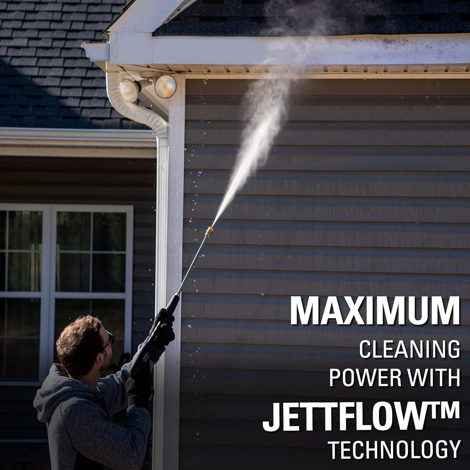 Greenworks 2300 PSI TruBrushless (2.3 GPM) Electric Pressure Washer, 25’ Hose, Quick Connect Wand, 15, 24, 40 Degree Soap and Turbo Nozzle image 5