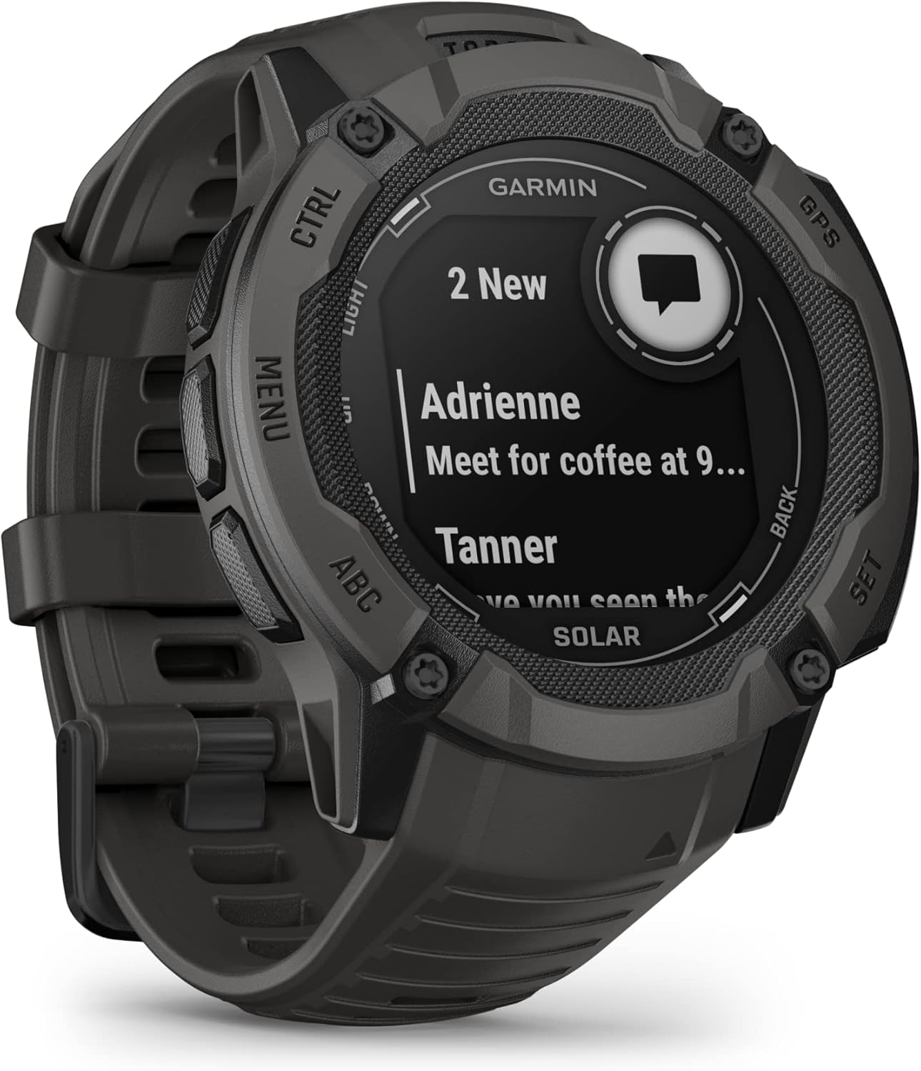 Garmin Instinct 2X Solar, Rugged GPS Smartwatch, Built-in Flashlight, Solar Charging Capability, Multi-Band GNSS, Graphite image 6