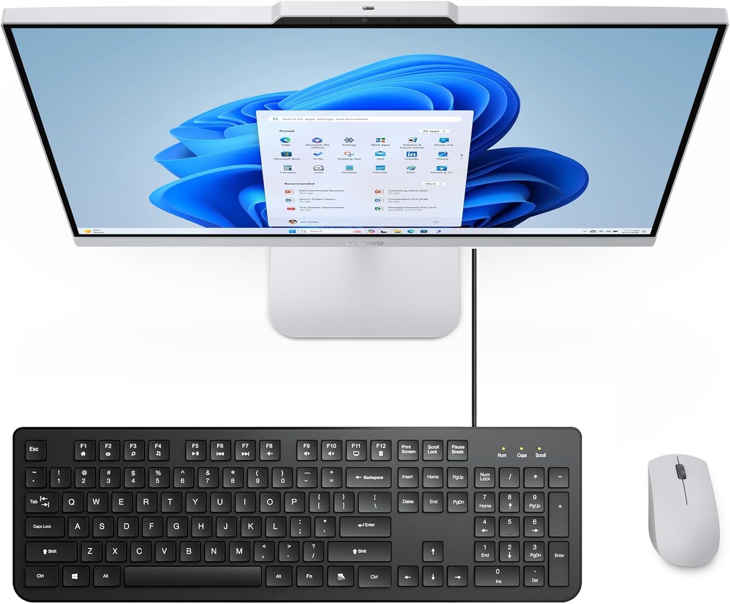 Lenovo 24 23.8" FHD All-in-One Desktop Computer for Home Office, Intel 4-Core Processor (Beat i3-1110G4), 32GB DDR4 RAM, 1TB PCIe SSD, WiFi 6, Bluetooth, Business AIO, Windows 11 Pro, Vent-Hear image 8