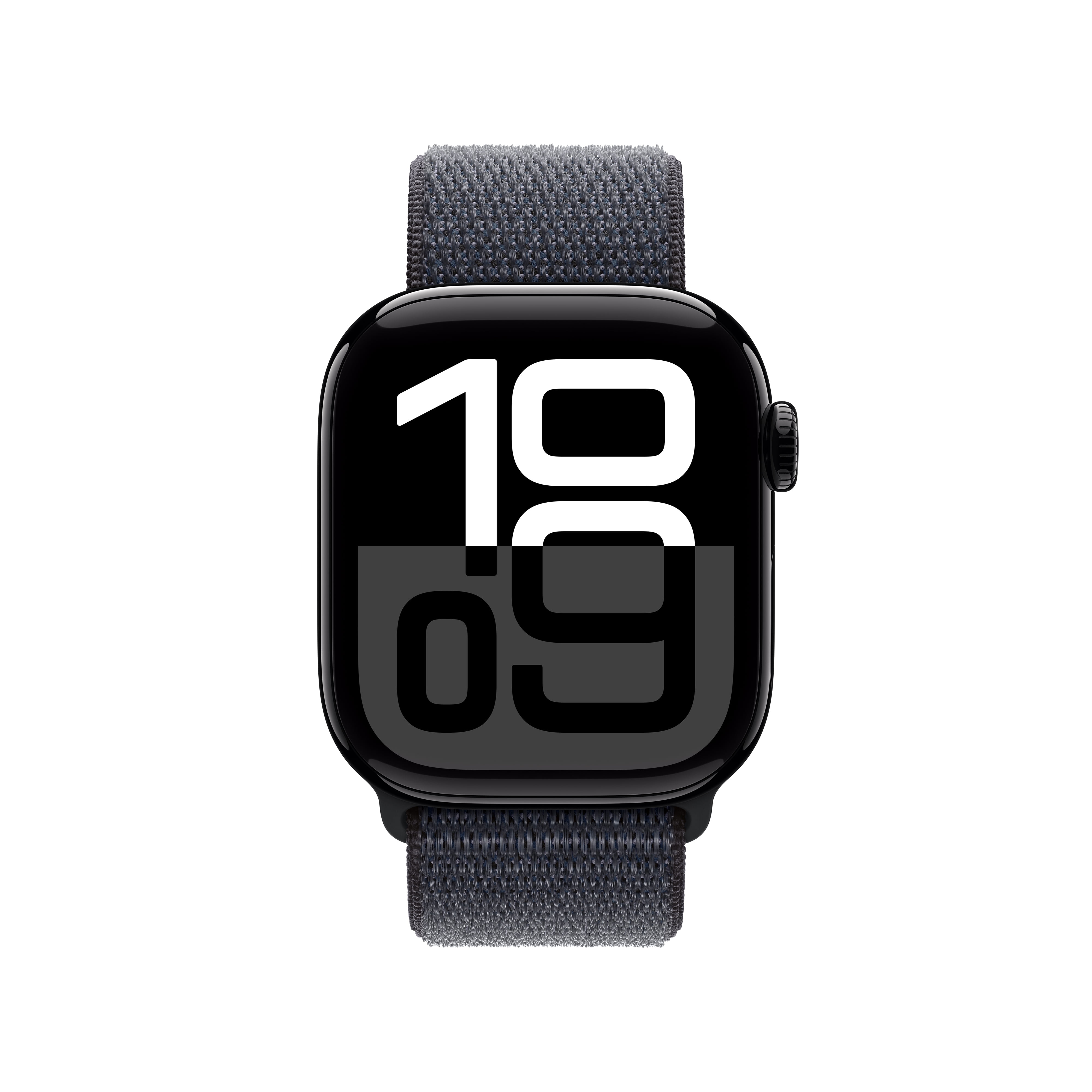 Apple Watch Series 10 GPS 46mm Jet Black Aluminum Case with Ink Sport Loop image 2