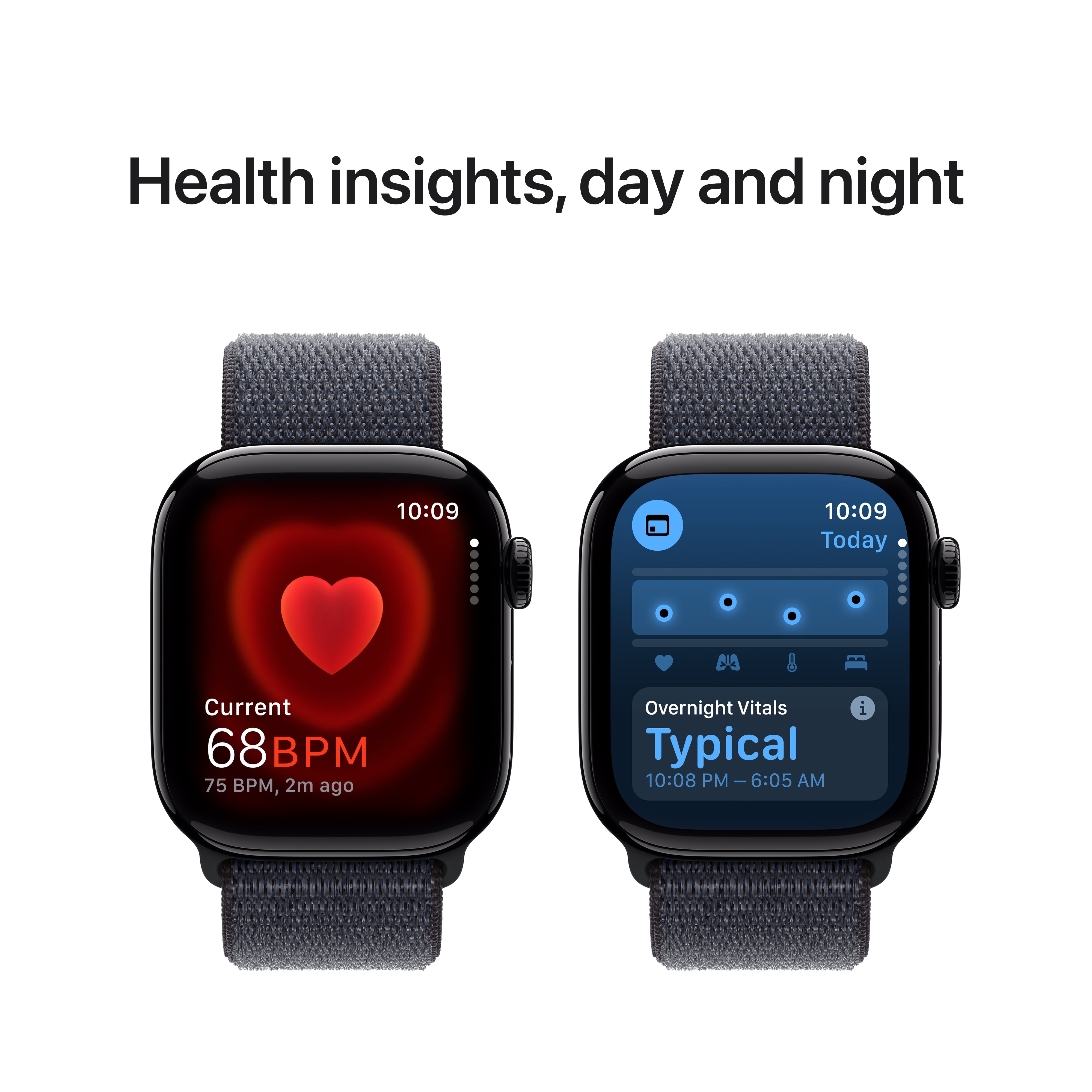 Apple Watch Series 10 GPS 46mm Jet Black Aluminum Case with Ink Sport Loop image 5