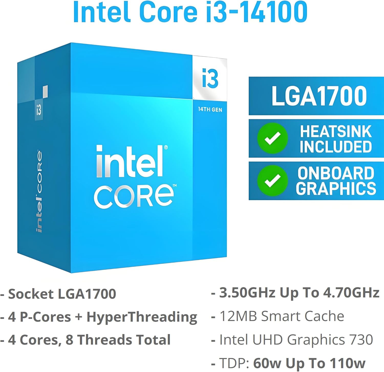 Dell Tower PC Desktop Computer for Home Business Student, 14th Gen Intel Core i3-14100 (Beat i5-12400), 32GB DDR5 RAM, 1TB PCIe SSD, WiFi 6, Bluetooth, DisplayPort, HDMI, KB & Mouse, Windows 11 Pro image 3