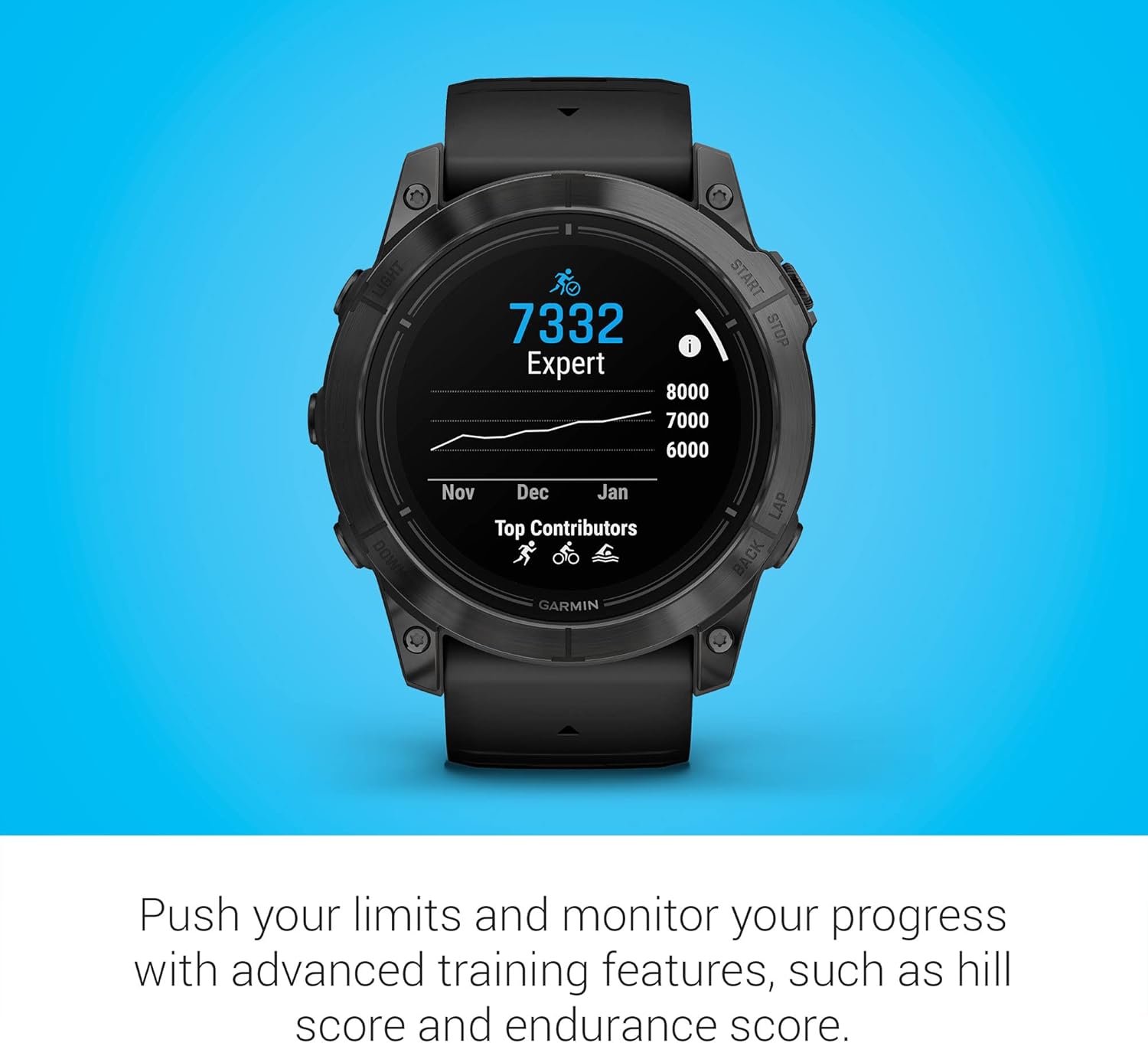 Garmin epix Pro (Gen 2), 51mm, High Performance Smartwatch, Advanced Training Technology, Built-in Flashlight, Black image 6