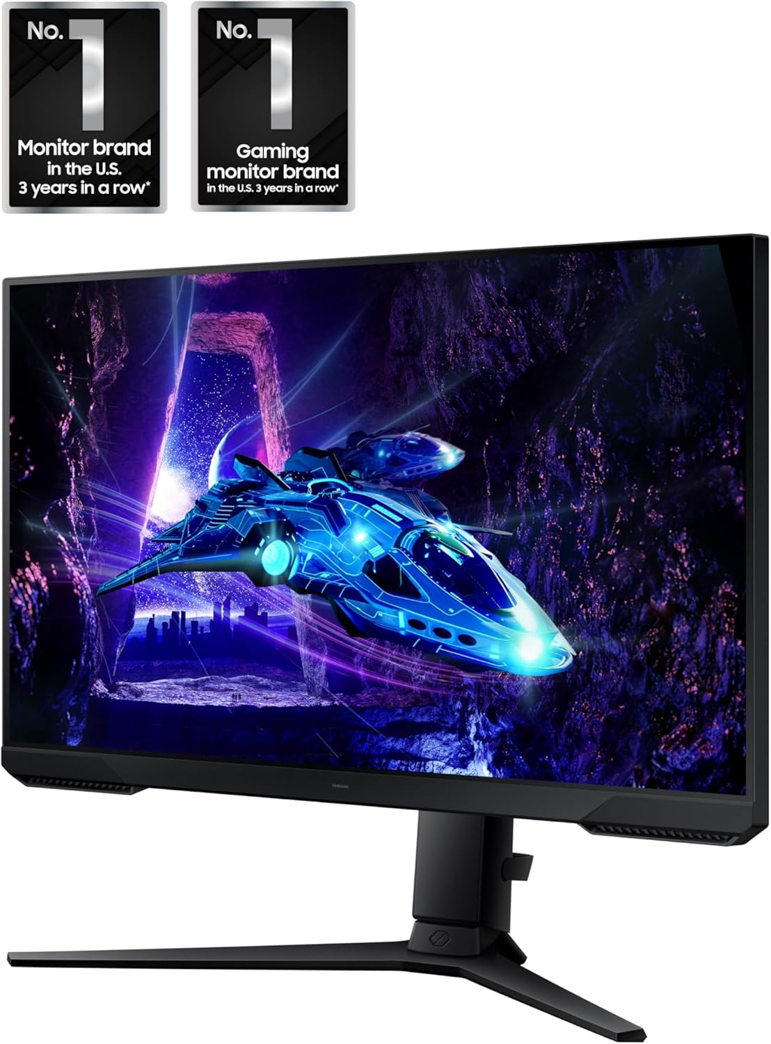 Samsung 24-Inch Odyssey G3 (G30D) Series FHD Gaming Monitor, 1ms, 180Hz, AMD FreeSync, Adjustable Stand, Black Equalizer, Virtual Aim Point, Eye Saver Mode, Flicker-Free, LS24DG302ENXZA image 2