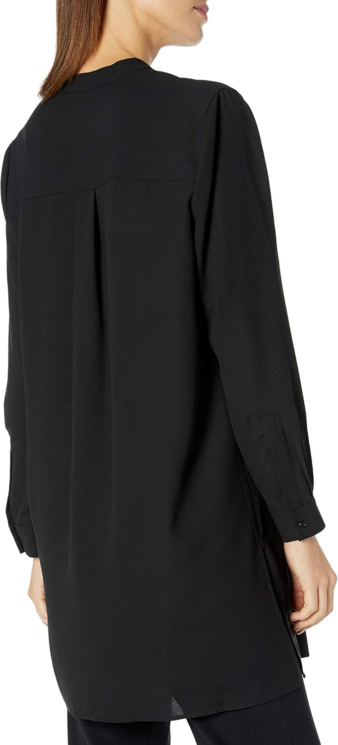 Anne Klein Women's Pop-Over Blouse with Covered Placket and Side Slits image 3