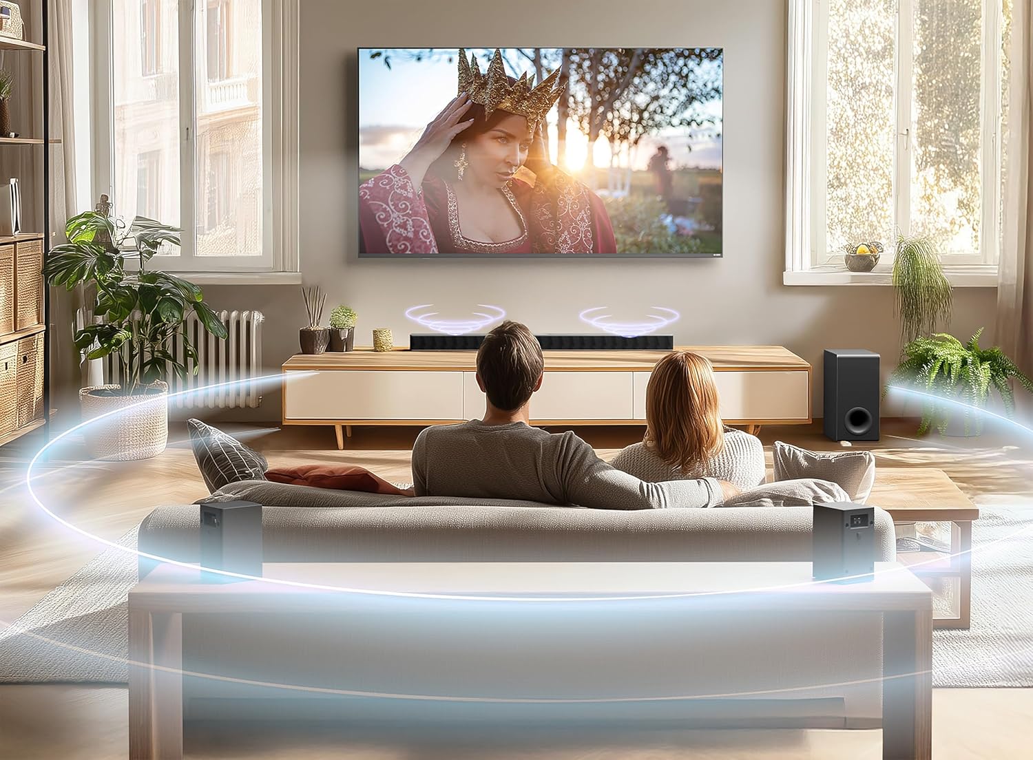 LG S80TR 5.1.3 ch. OLED evo TV Matching Home Theater Soundbar with Rear Surround Speakers and Wireless Subwoofer, Wow Orchestra, Dolby Atmos, WOWCAST Built-in (2024 Model) image 2