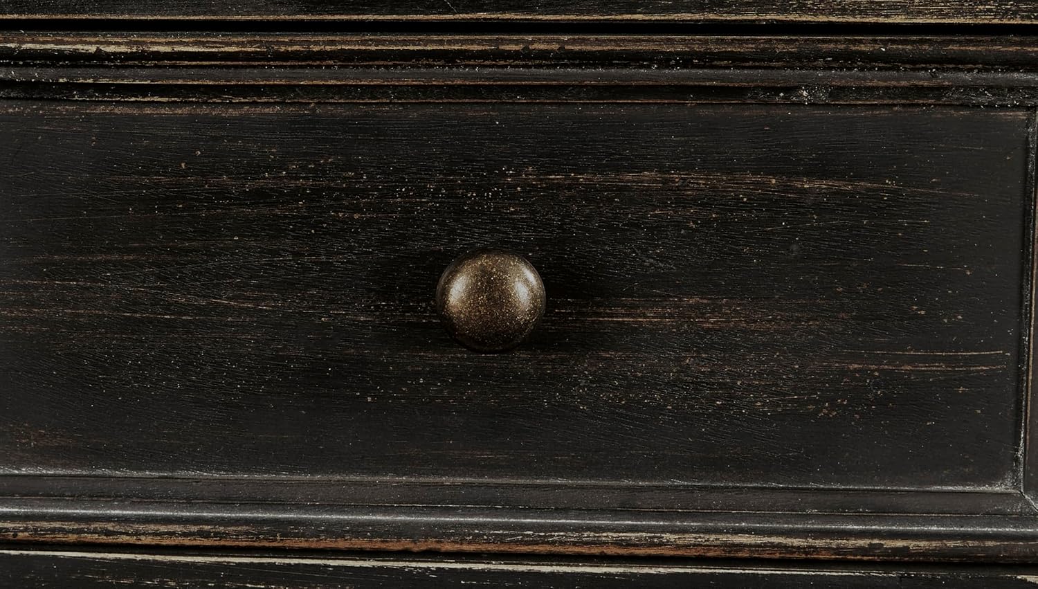 Signature Design by Ashley Gavelston Rustic Sofa Table with 4 Drawers and Lower Shelf, Weathered Black image 6