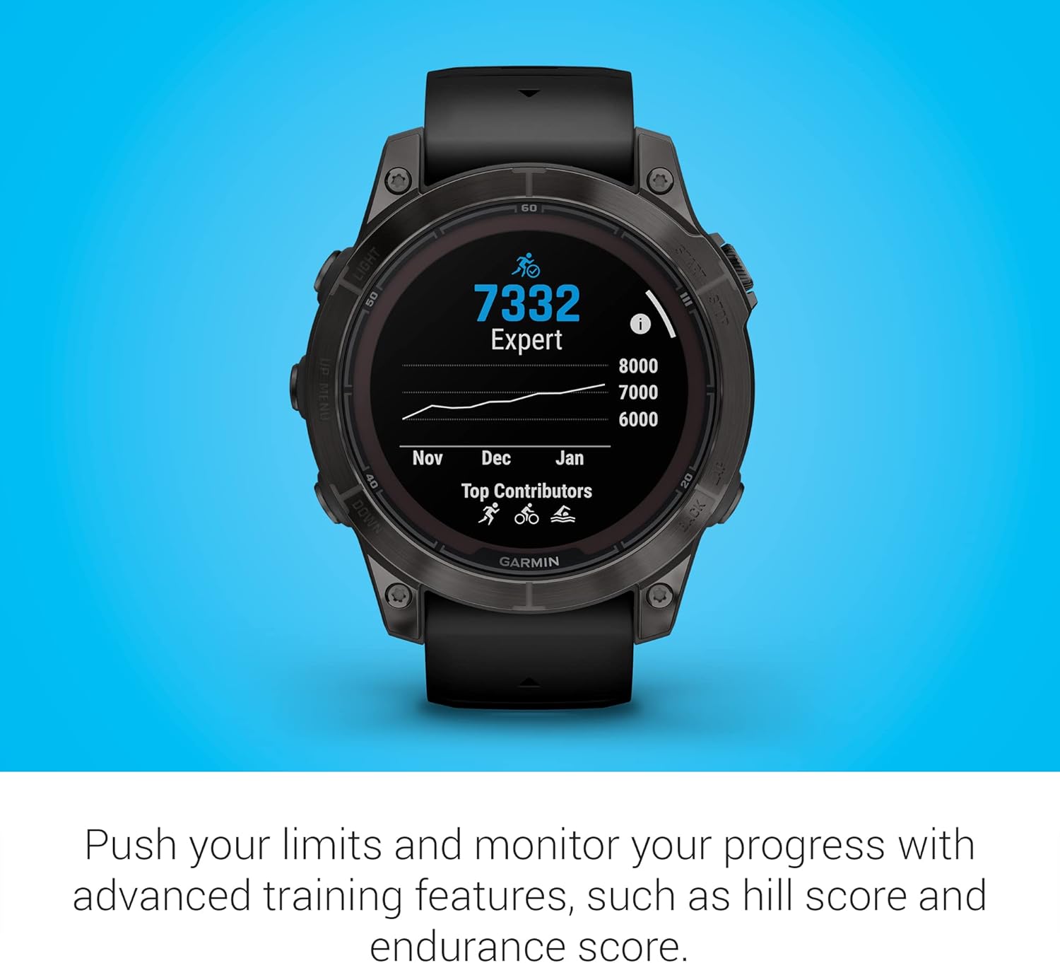 Garmin fēnix 7 Pro Sapphire Solar, Multisport GPS Smartwatch, Built-in Flashlight, Solar Charging Capability, Black image 7
