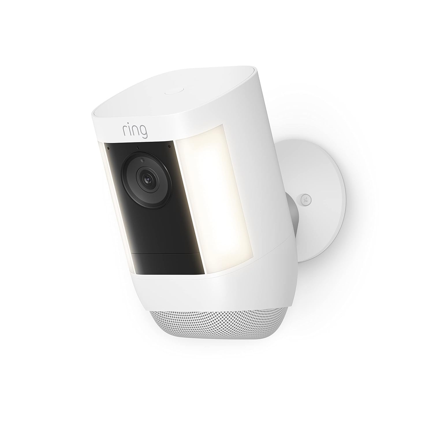 Like-New Ring Spotlight Cam Pro, Battery | 3D Motion Detection, Two-Way Talk with Audio+, and Dual-Band Wifi (2022 release) - White image 2