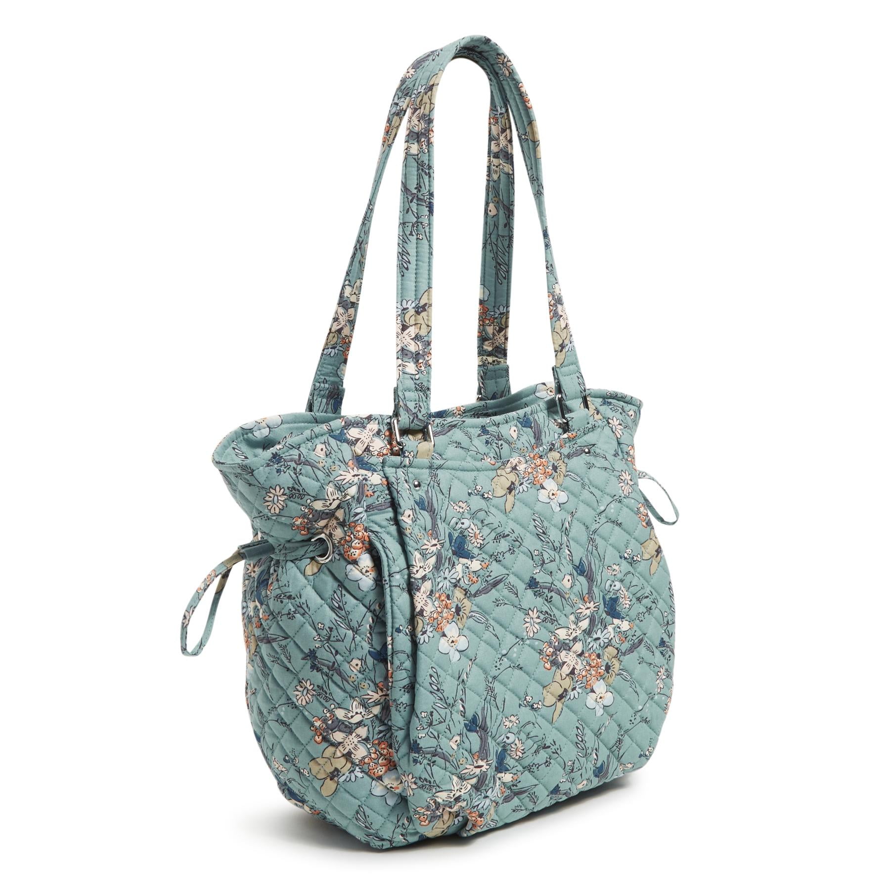Vera Bradley Women's Cotton Glenna Satchel Sunlit Garden Sage image 2