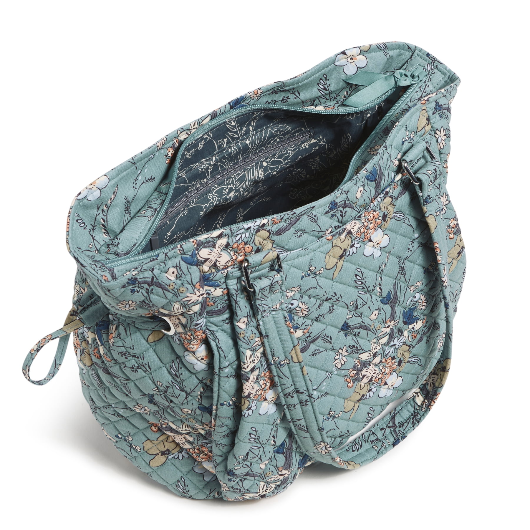 Vera Bradley Women's Cotton Glenna Satchel Sunlit Garden Sage image 3
