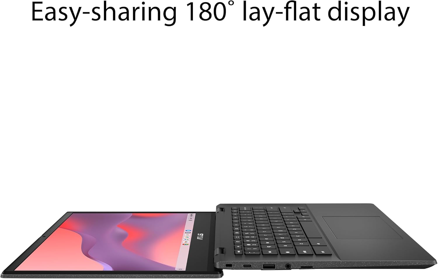ASUS Chromebook CM14 Laptop, 14" HD Anti-Glare Display (1366x768), MediaTek Kompanio 520, 4GB RAM, 64GB eMMC, ChromeOS, Gray, CM1402CM2A-DS44, Gravity Grey image 2
