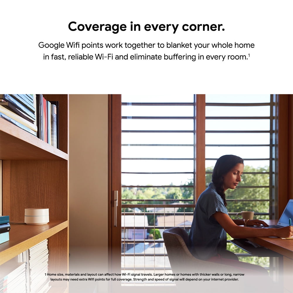Google Wifi - Whole Home Wi-Fi System - 1-Pack image 4