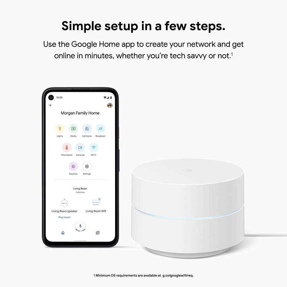 Google Wifi - Whole Home Wi-Fi System - 1-Pack image 6