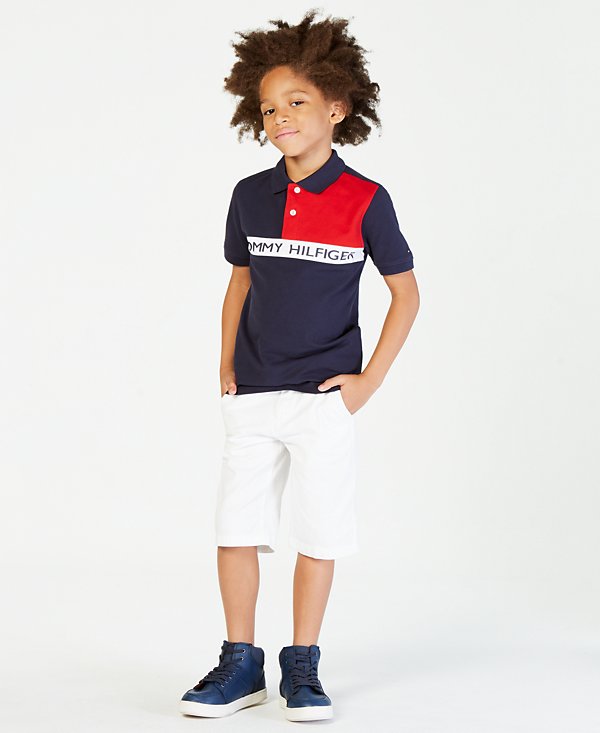 Big Boys Front Logo Colorblocked Polo image 3