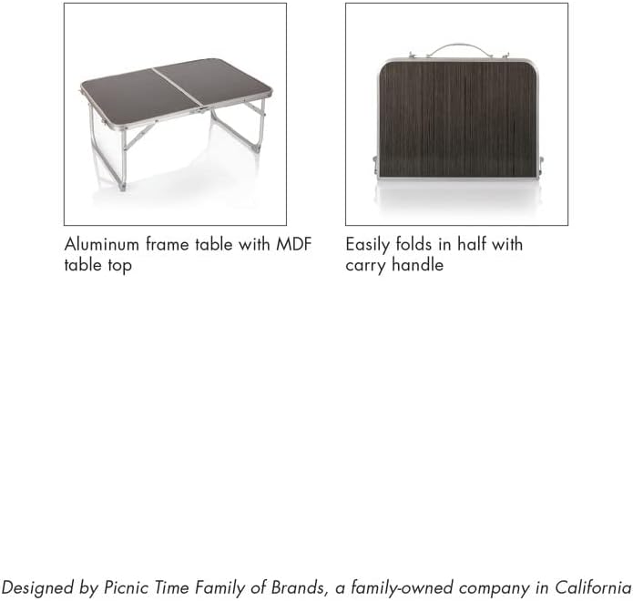 PICNIC TIME NCAA Concert Portable, Small Folding, Mini Picnic Table image 6