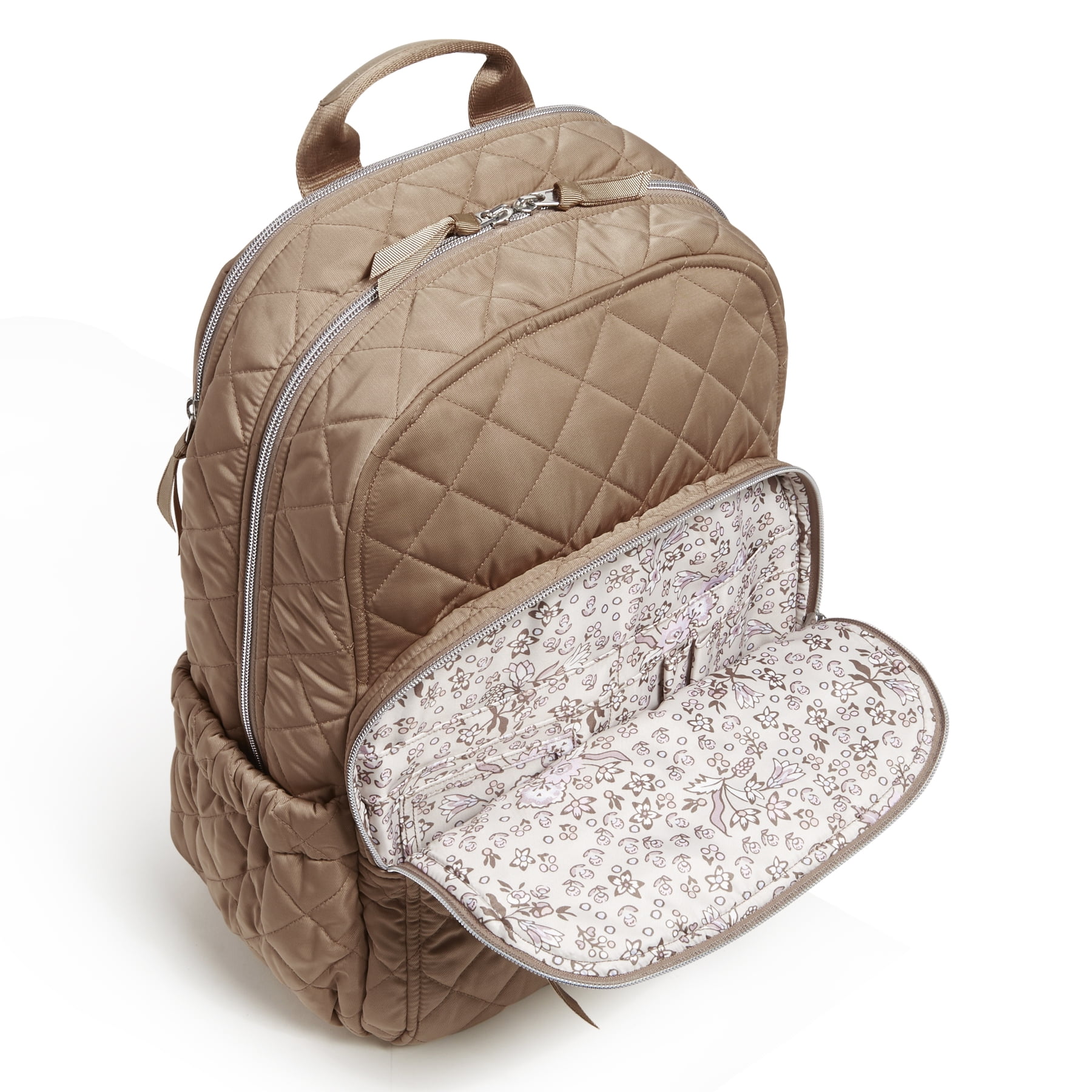 Vera Bradley Women's Performance Twill Campus Backpack Meadowlark Tan image 4