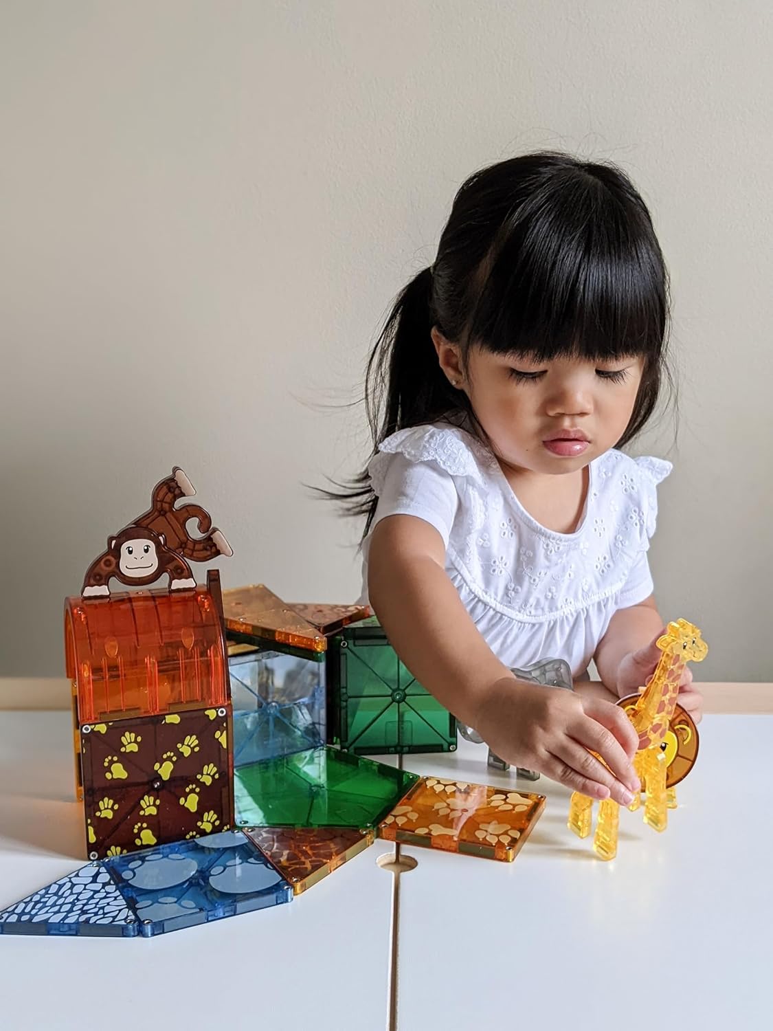 MAGNA-TILES Safari Animals 25-Piece Magnetic Construction Set, The ORIGINAL Magnetic Building Brand image 2