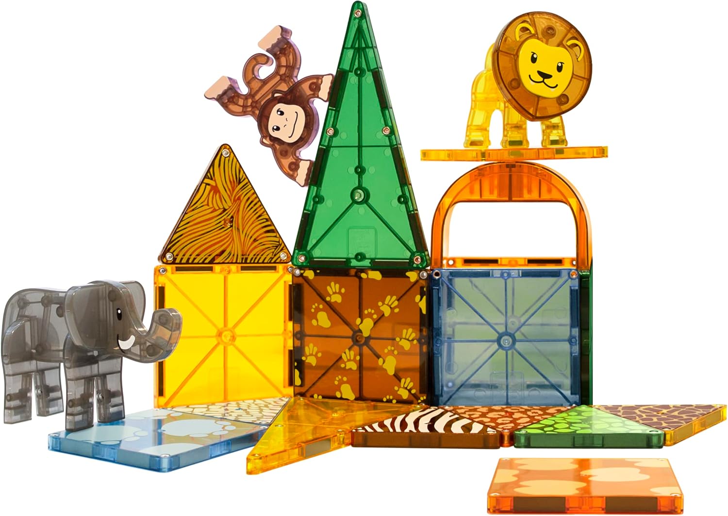 MAGNA-TILES Safari Animals 25-Piece Magnetic Construction Set, The ORIGINAL Magnetic Building Brand image 5