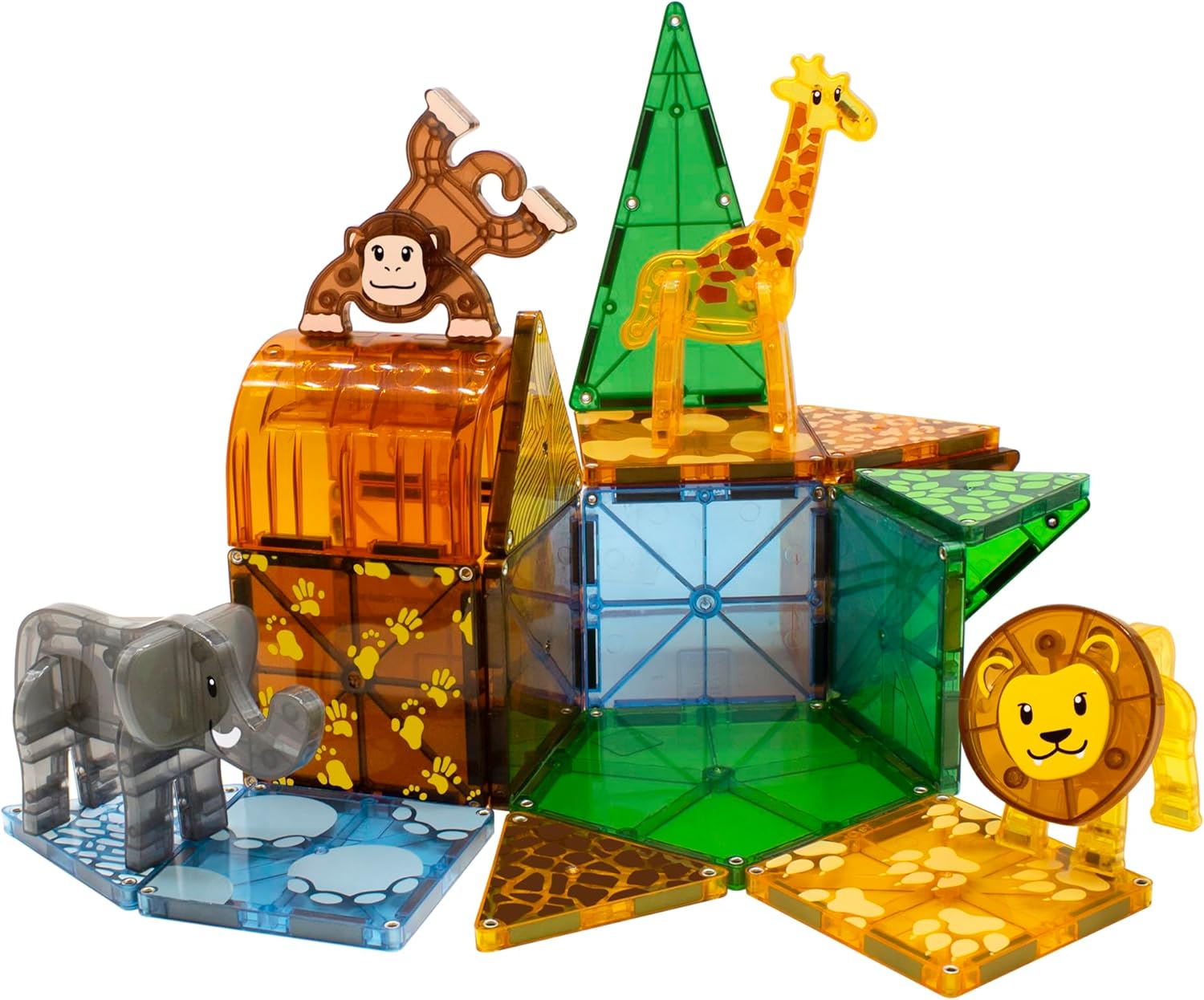 MAGNA-TILES Safari Animals 25-Piece Magnetic Construction Set, The ORIGINAL Magnetic Building Brand image 6