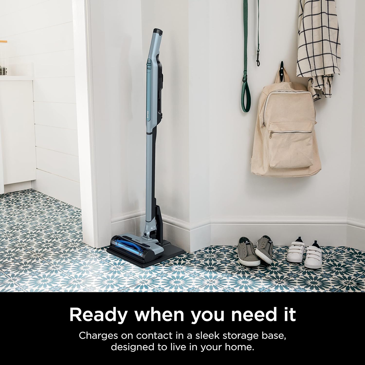 Shark WS642BL WANDVAC System Pet Ultra-Lightweight Powerful Cordless Stick Vacuum with Charging Dock, Blue image 2