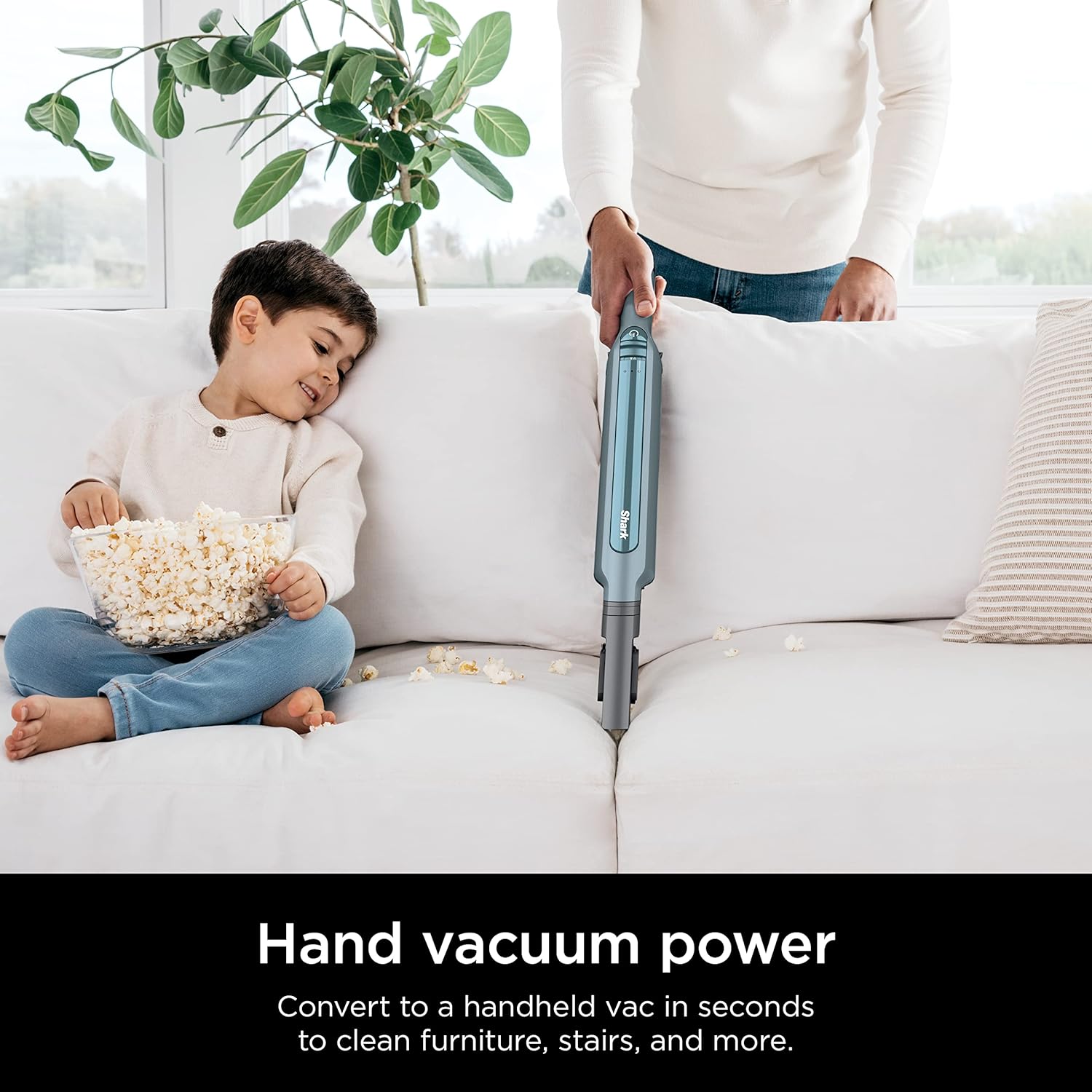 Shark WS642BL WANDVAC System Pet Ultra-Lightweight Powerful Cordless Stick Vacuum with Charging Dock, Blue image 4